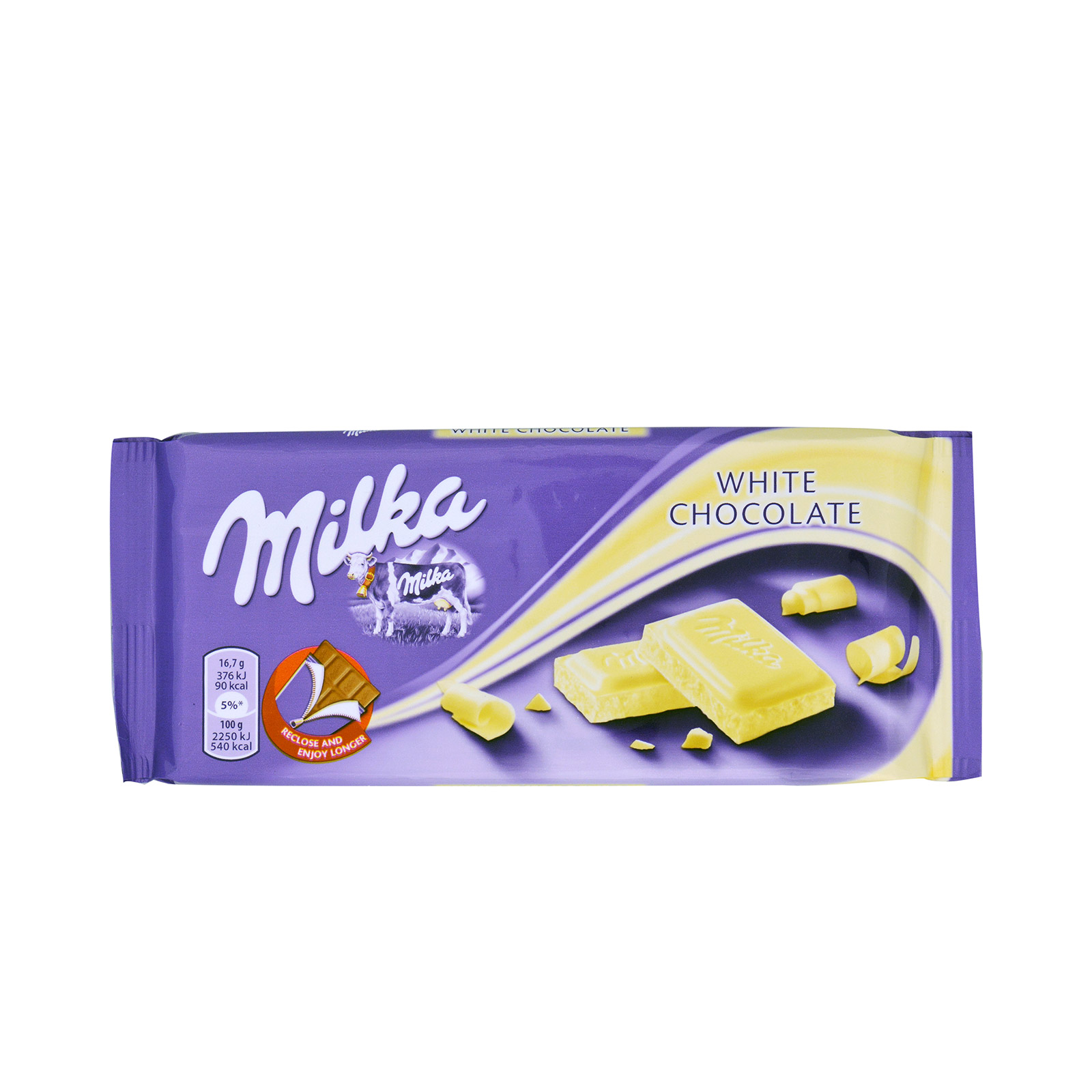Milka White white chocolate 100g image 1