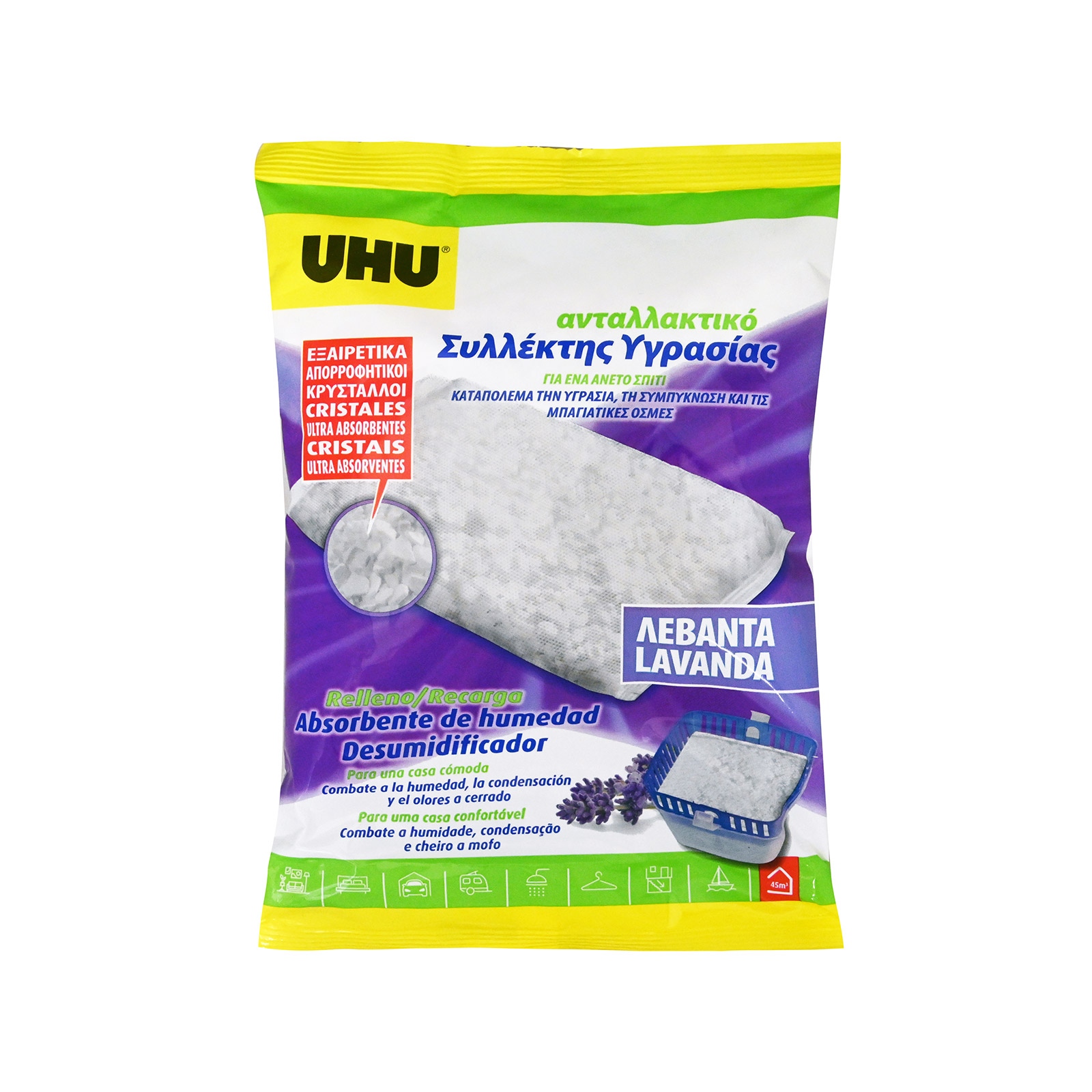 Uhu ανταλλακτικό συλλέκτη υγρασίας λεβάντα 450g εικόνα 1