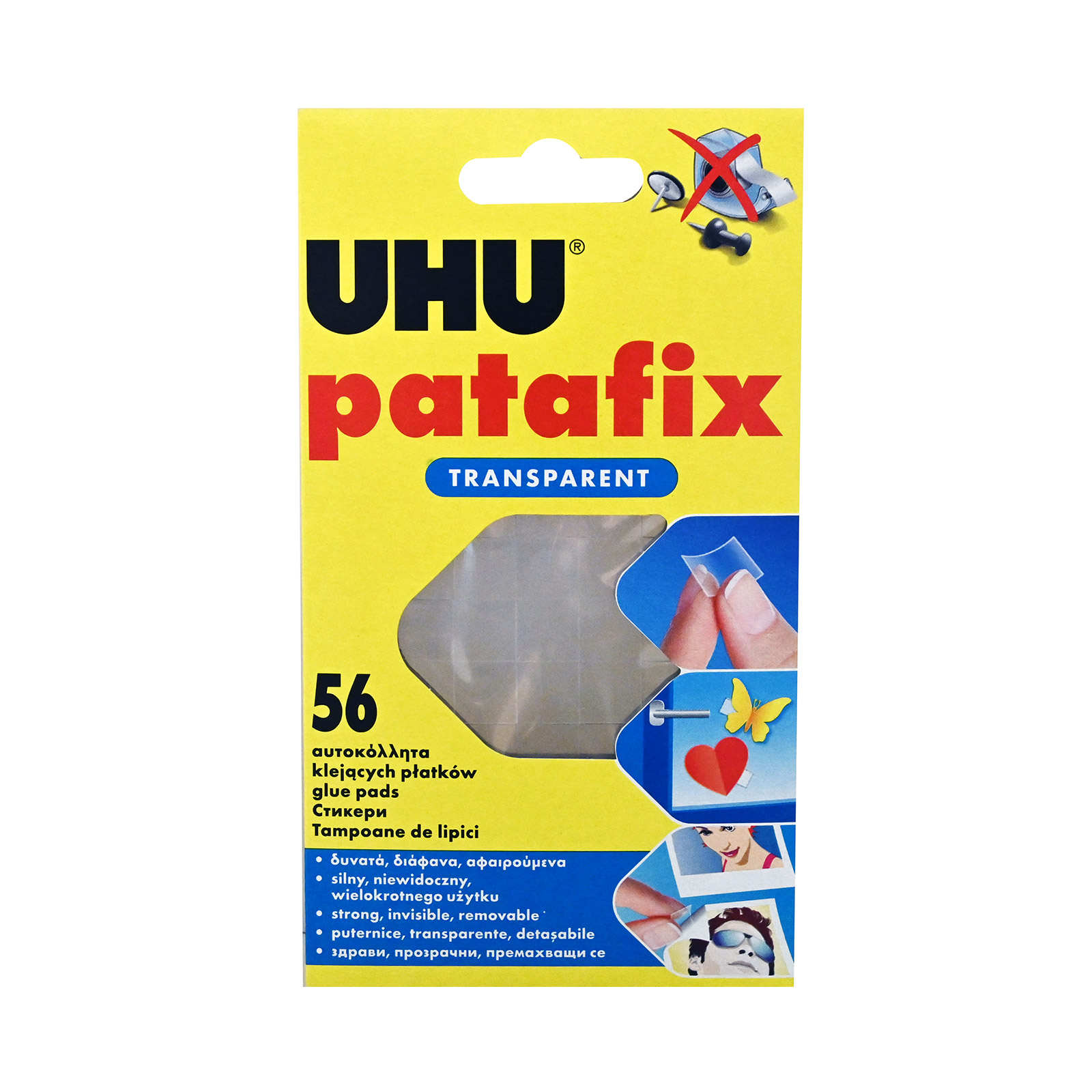 Uhu Patafix αυτοκόλλητα invisible 56τεμ εικόνα 1