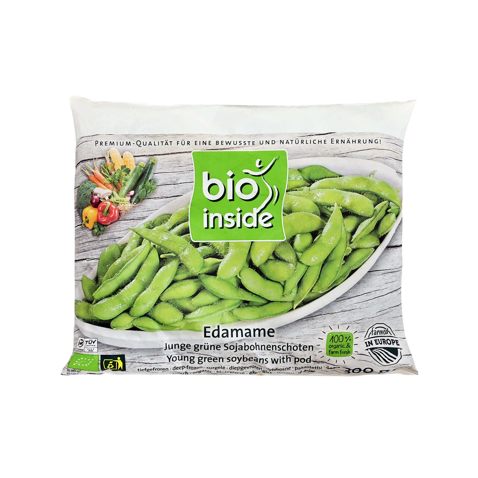 Bio Inside φασόλια σόγιας κτψ edamame 300g εικόνα 1
