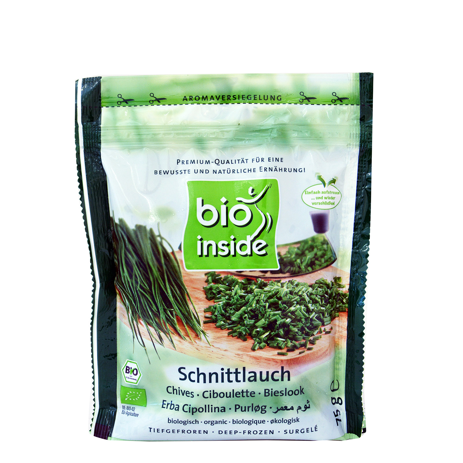 Bio Inside λαχανικά κατεψυγμένα σχοινόπρασσο λεπτοκομμένο 75g εικόνα 1