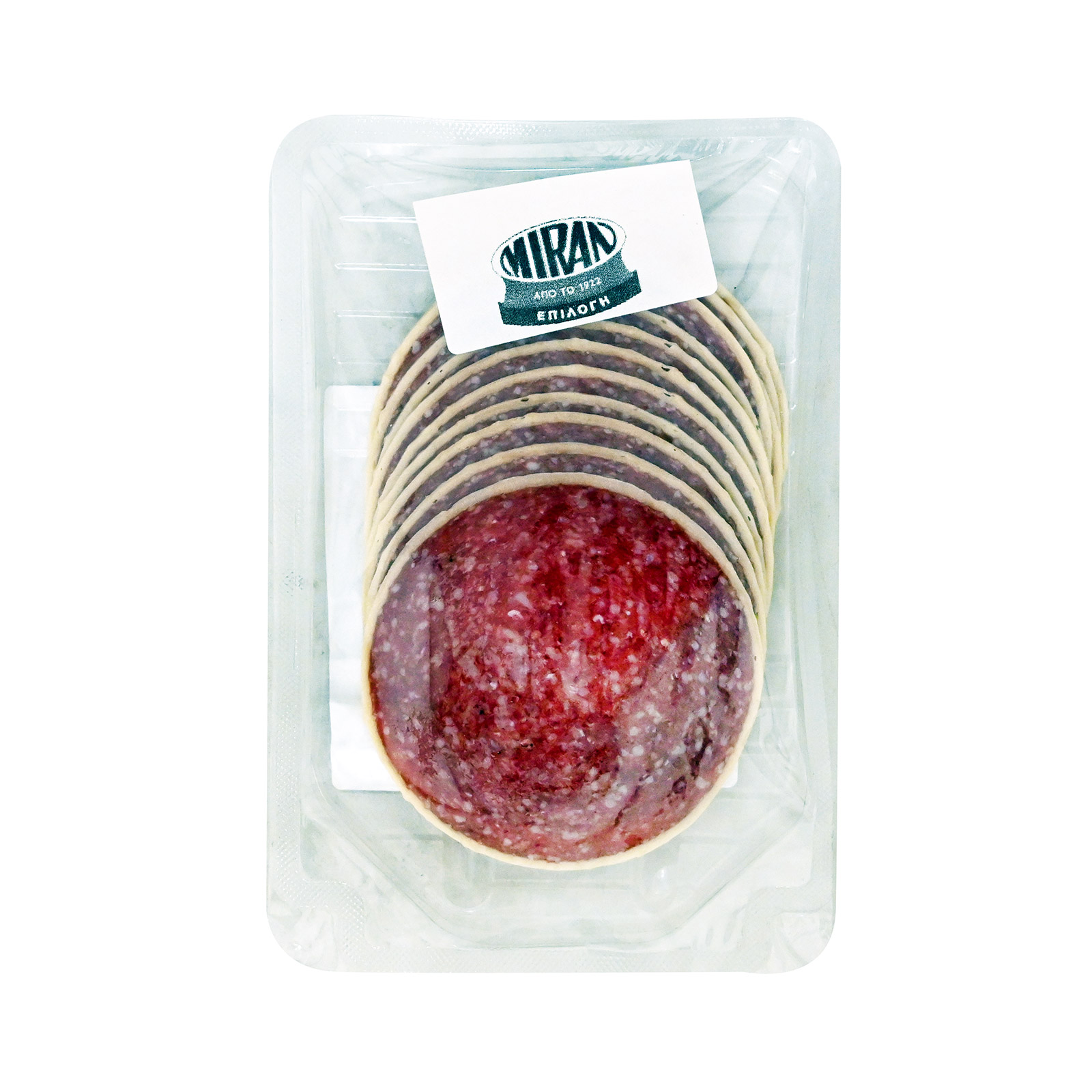 Miran σαλάμι αέρος με επικάλυψη τυρί σε φέτες 100g εικόνα 1