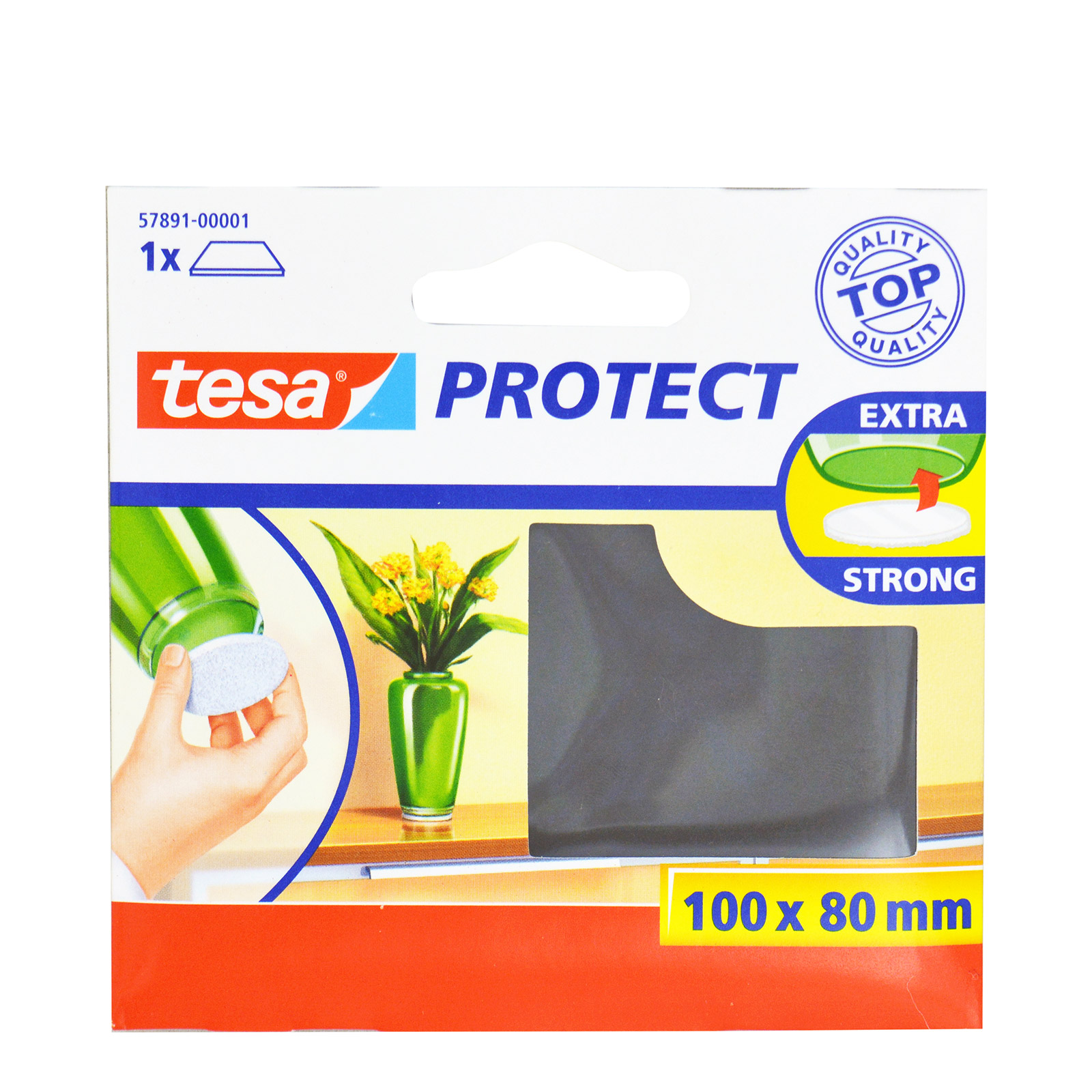 Tesa Protect τσοχάκι προστατευτικό extra strong/ τετράγωνο καφέ 1000mmx80mm. εικόνα 1
