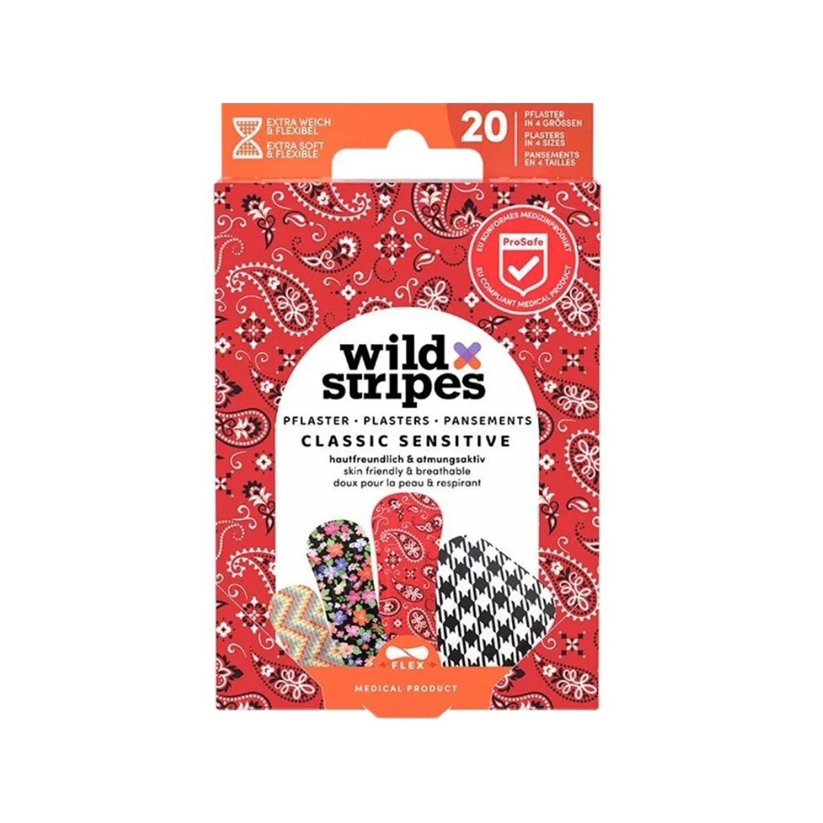 Wild Stripes Classic sensitive fashion bandages 20pcs image 1