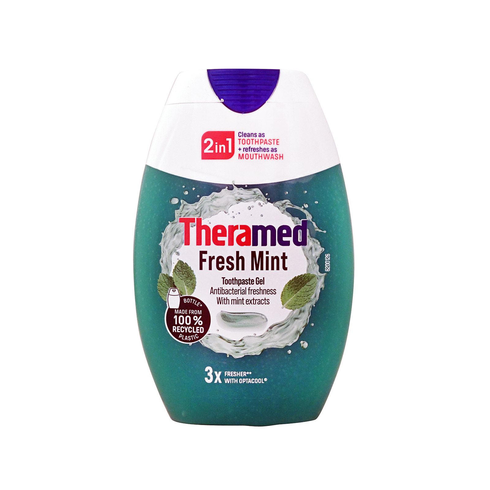 Theramed οδοντόκρεμα τζελ fresh mint 75ml εικόνα 1
