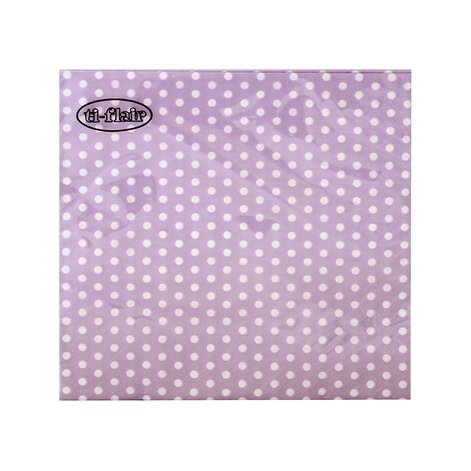 Ti-flair 379225 χαρτοπετσέτες μεσαίες λιλά 33x33εκ,, 20 τεμάχια 120g εικόνα 1