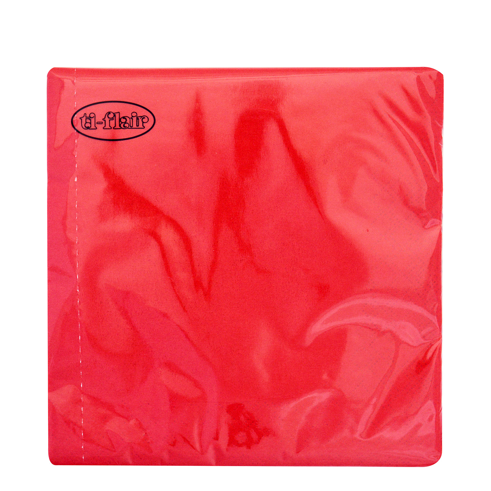 Ti-flair χαρτοπετσέτες μεσαίες κόκκινες 33x33, 20 φύλλα 105g εικόνα 1