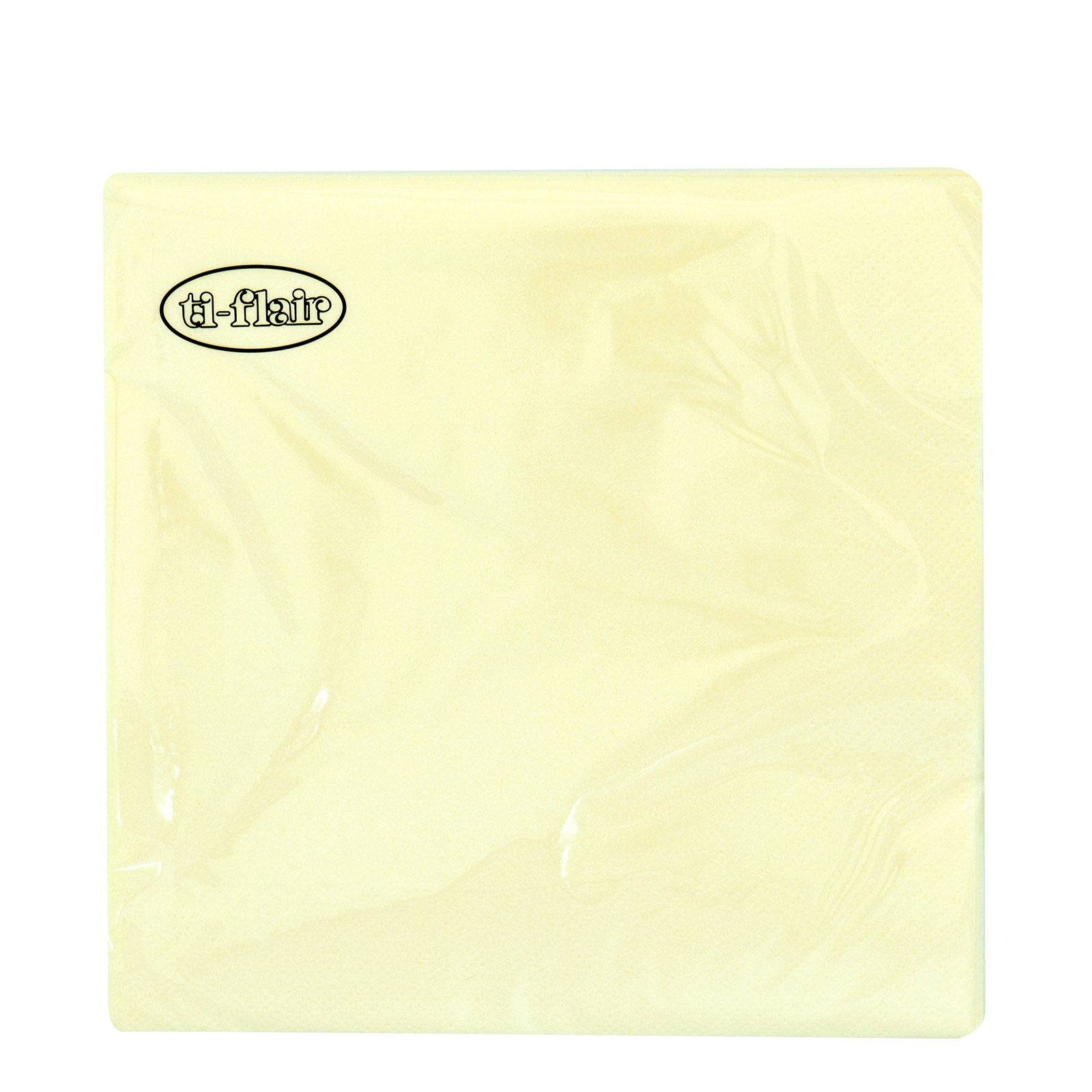 Ti-flair χαρτοπετσέτες μεσαίες ιβουάρ 33x33, 20 φύλλα 120g εικόνα 1