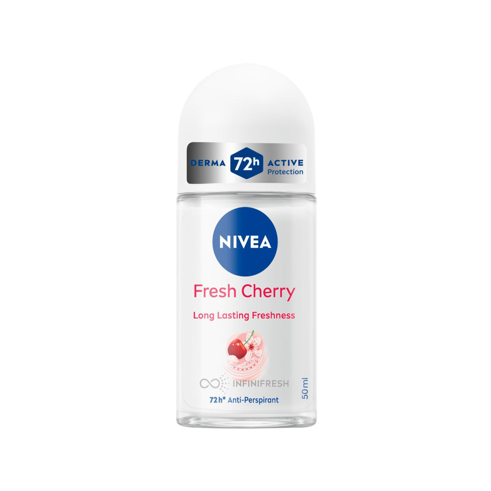 Nivea αποσμητικό roll on γυναικείο fresh cherry 50ml εικόνα 1