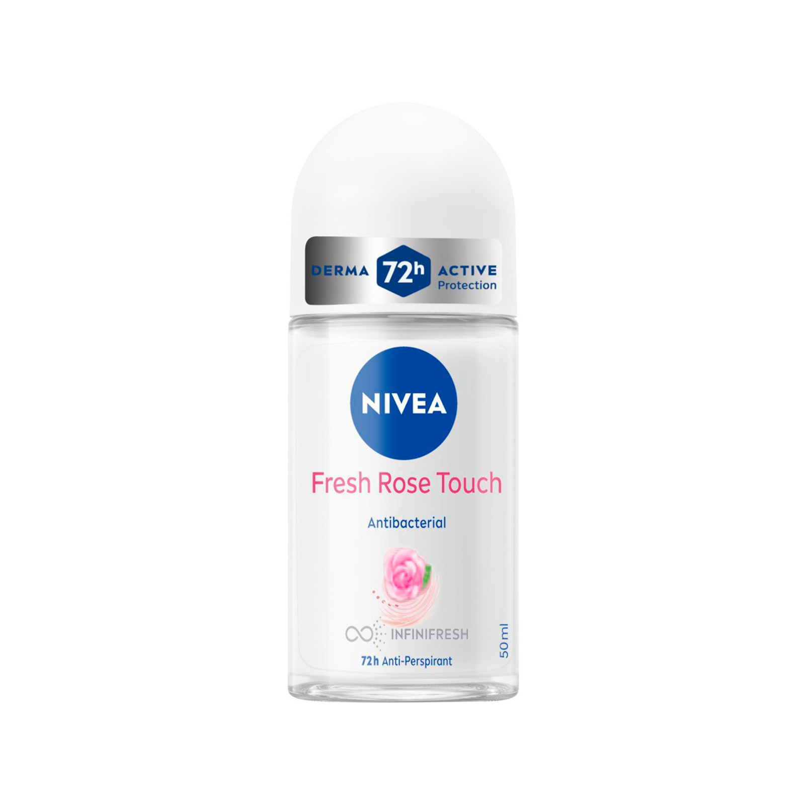 Nivea αποσμητικό roll on γυναικείο fresh rose touch 50ml εικόνα 1