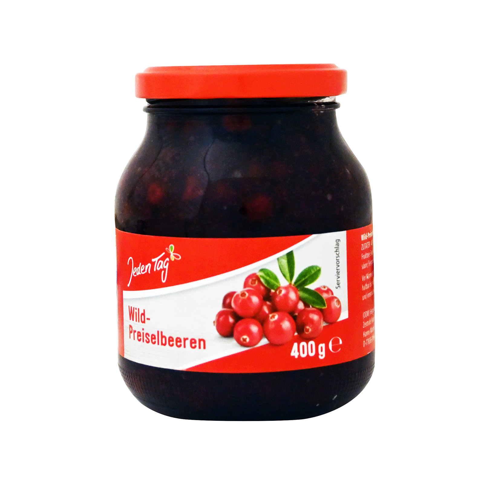 Jeden Tag μαρμελάδα κράνμπερι 400g εικόνα 1