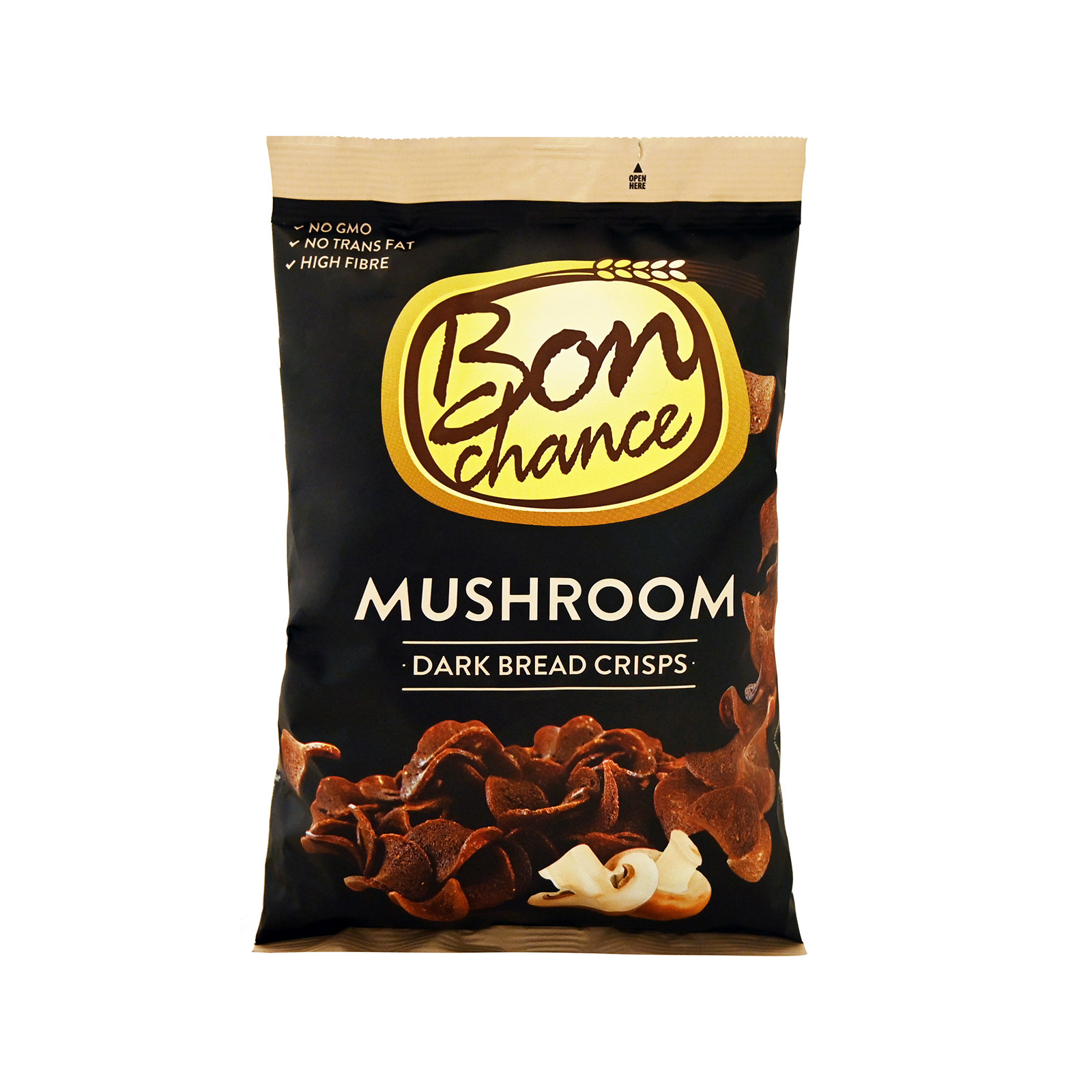 Bon chance Breadcrisps crunchy pieces of dark bread mushroom 120g image 1