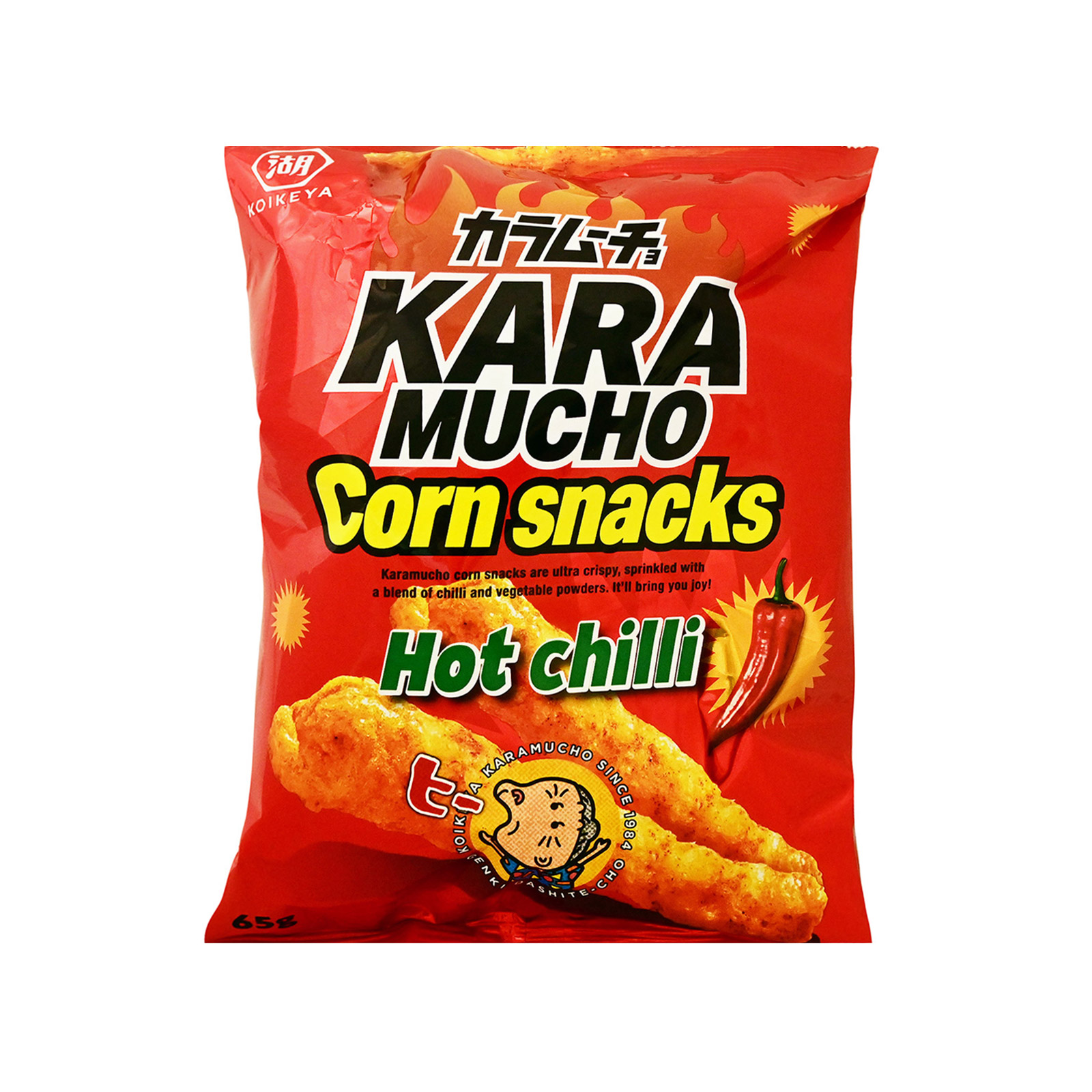 Karamucho σνακ καλαμποκιού hot chilli 65g εικόνα 1