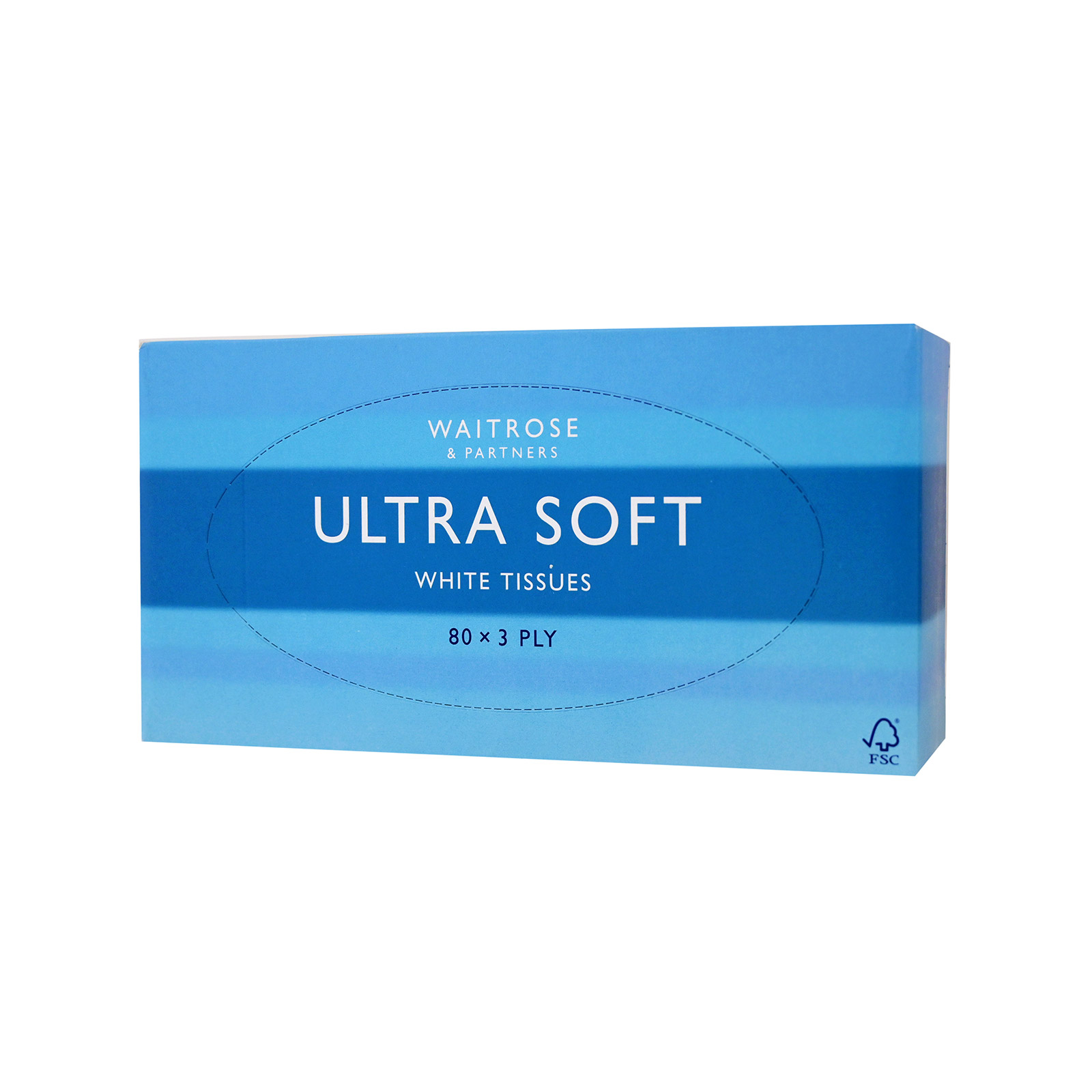 Waitrose Ultra soft χαρτομάντηλα πολύτελείας επιτραπέζια 80 φύλλα 131g εικόνα 1
