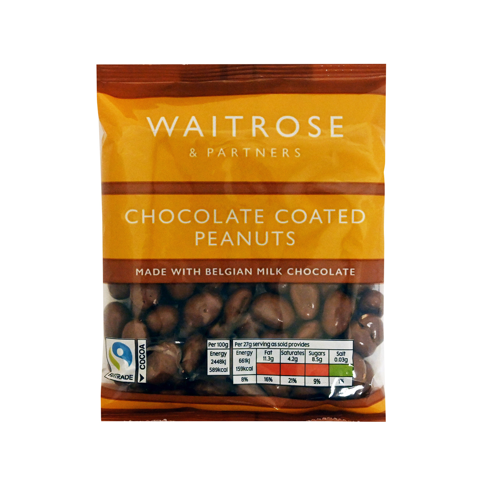 Waitrose Chocolate κουφετάκια chocolate,peanuts 150g εικόνα 1