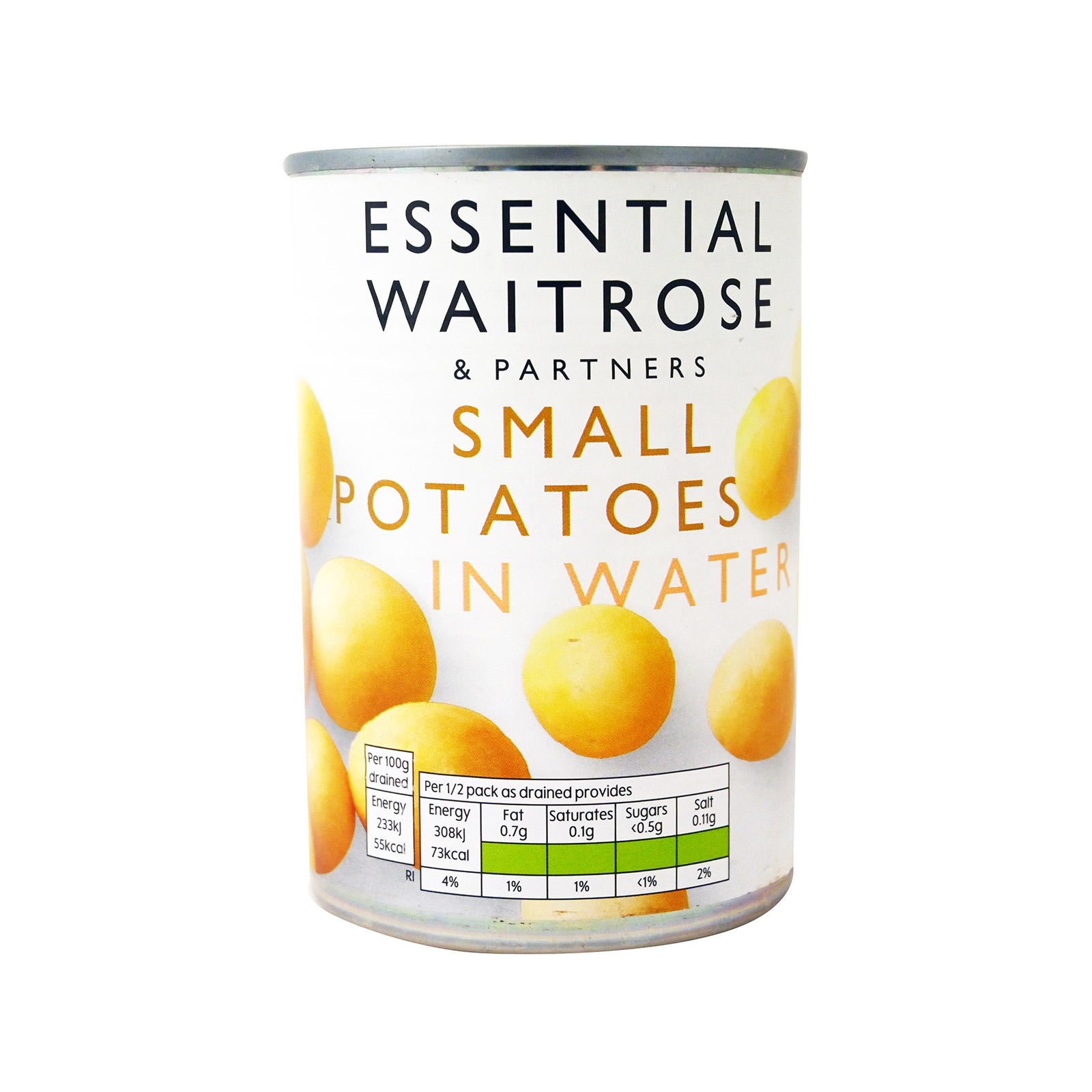 Waitrose Essential πατάτες μίνι σε νερό 400g (στραγγισμένο βάρος 265g) εικόνα 1