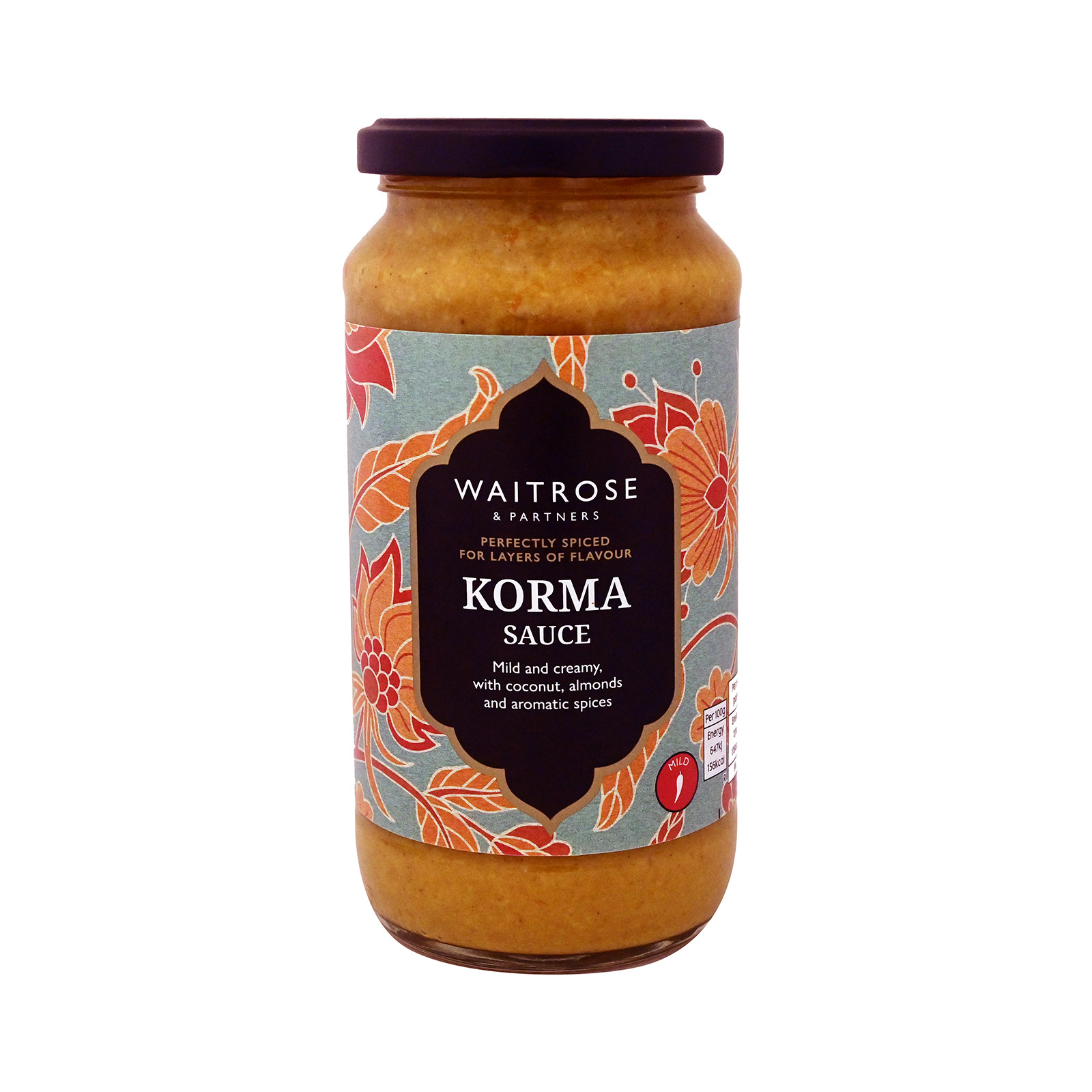 Waitrose σάλτσα σως korma mild 450g εικόνα 1
