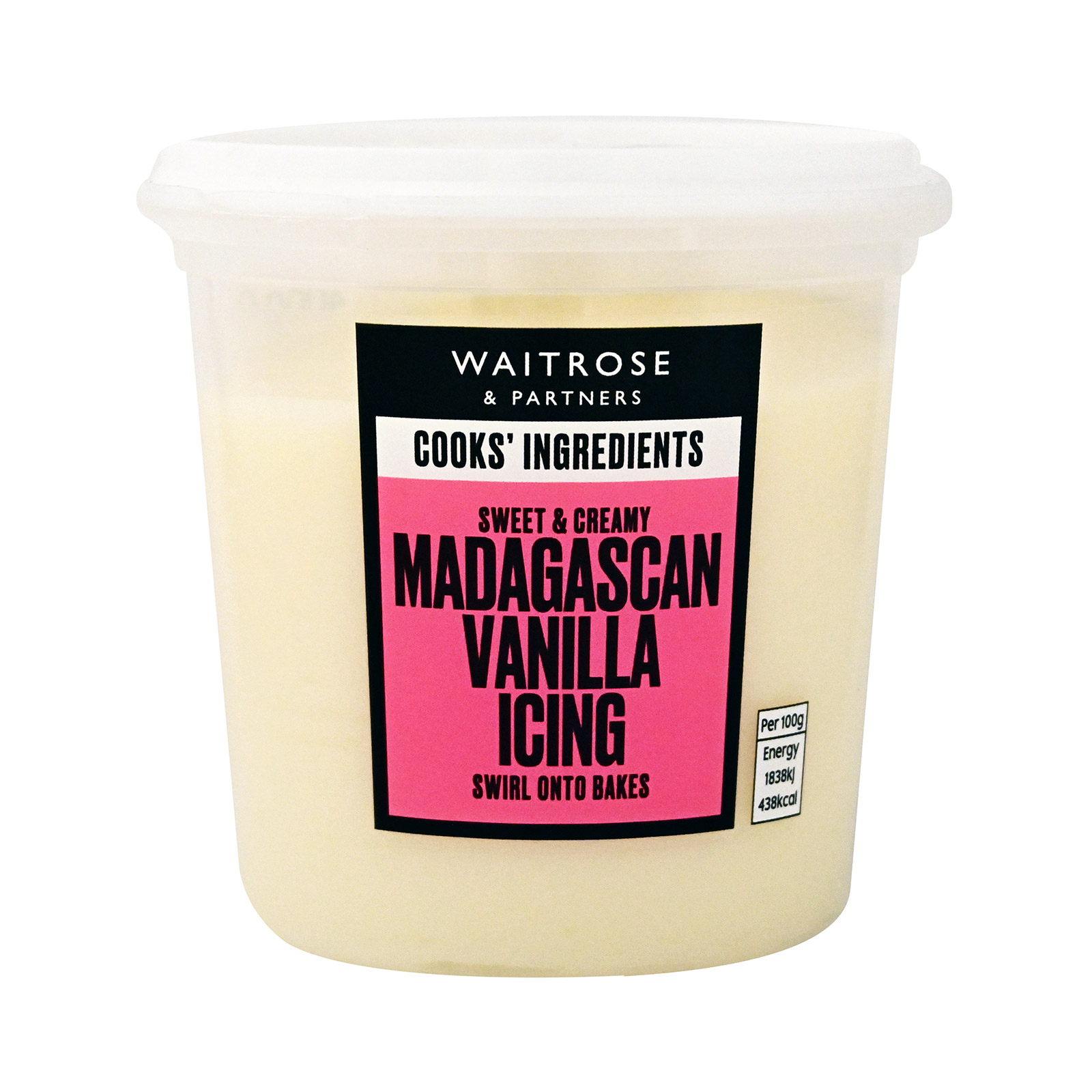 Waitrose γλασο βανίλια μαδαγασκαρης 400g εικόνα 1