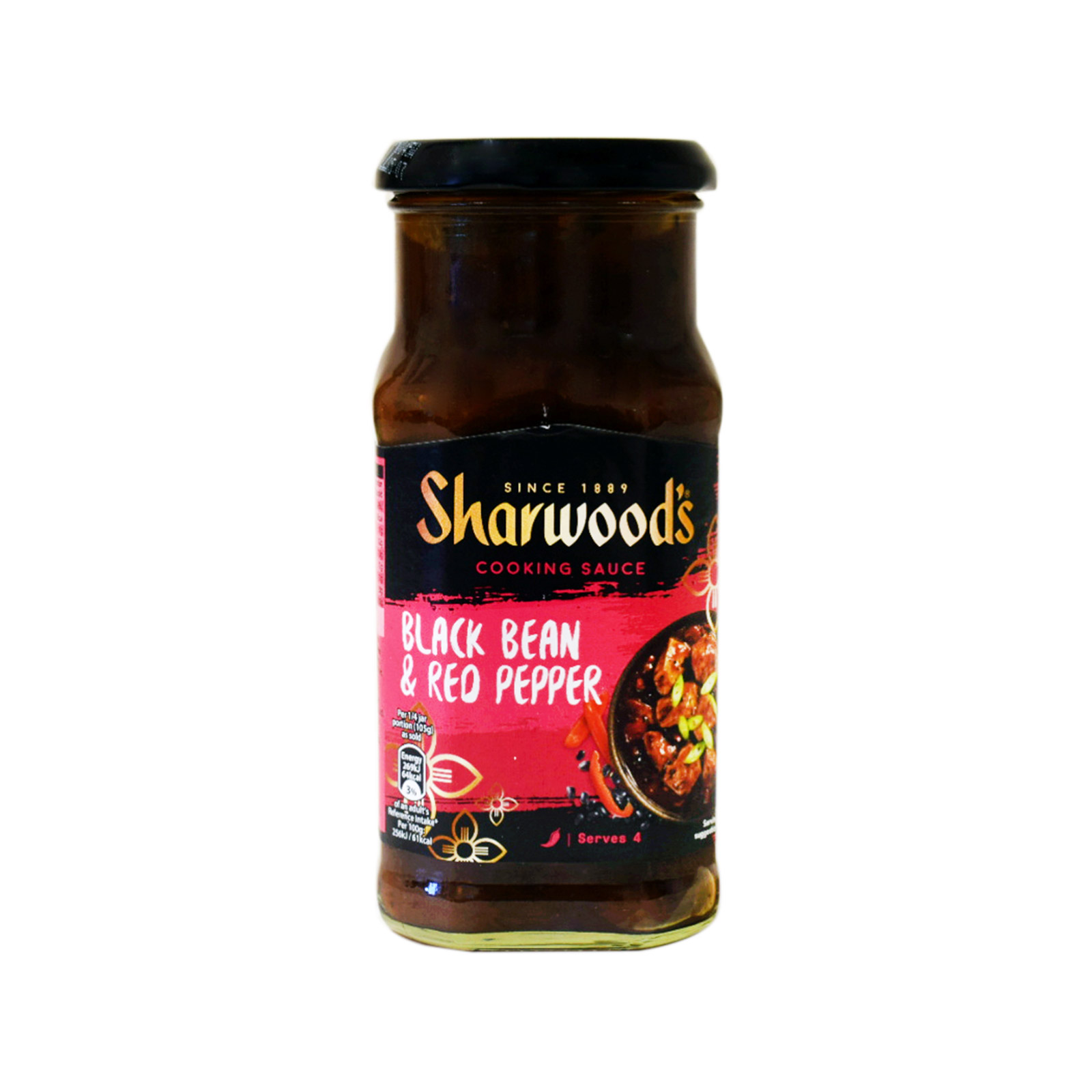 Sharwood's σάλτσα έτοιμη black bean & red pepper 425g εικόνα 1