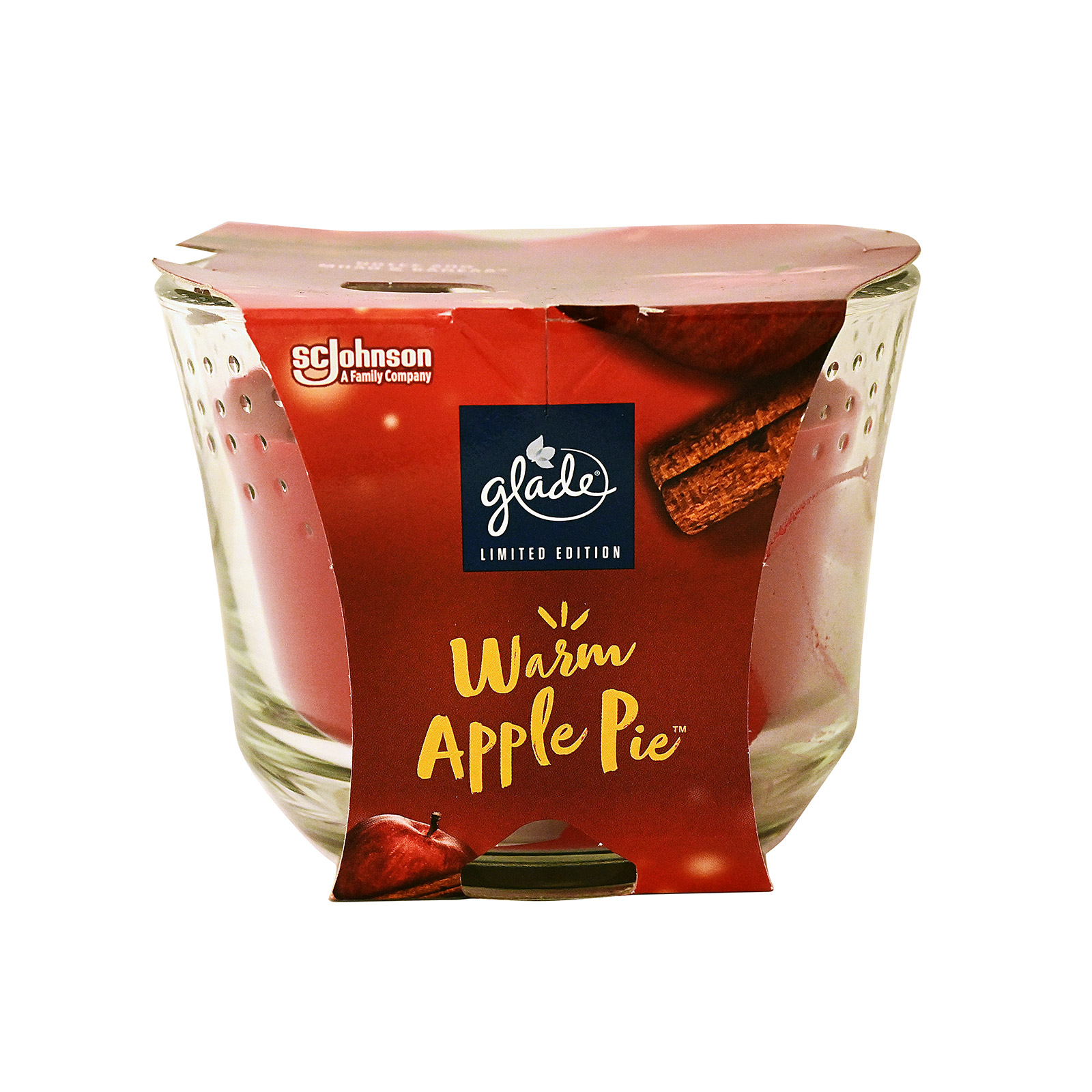 Glade κερί αρωματικό warm apple pie 224g εικόνα 1