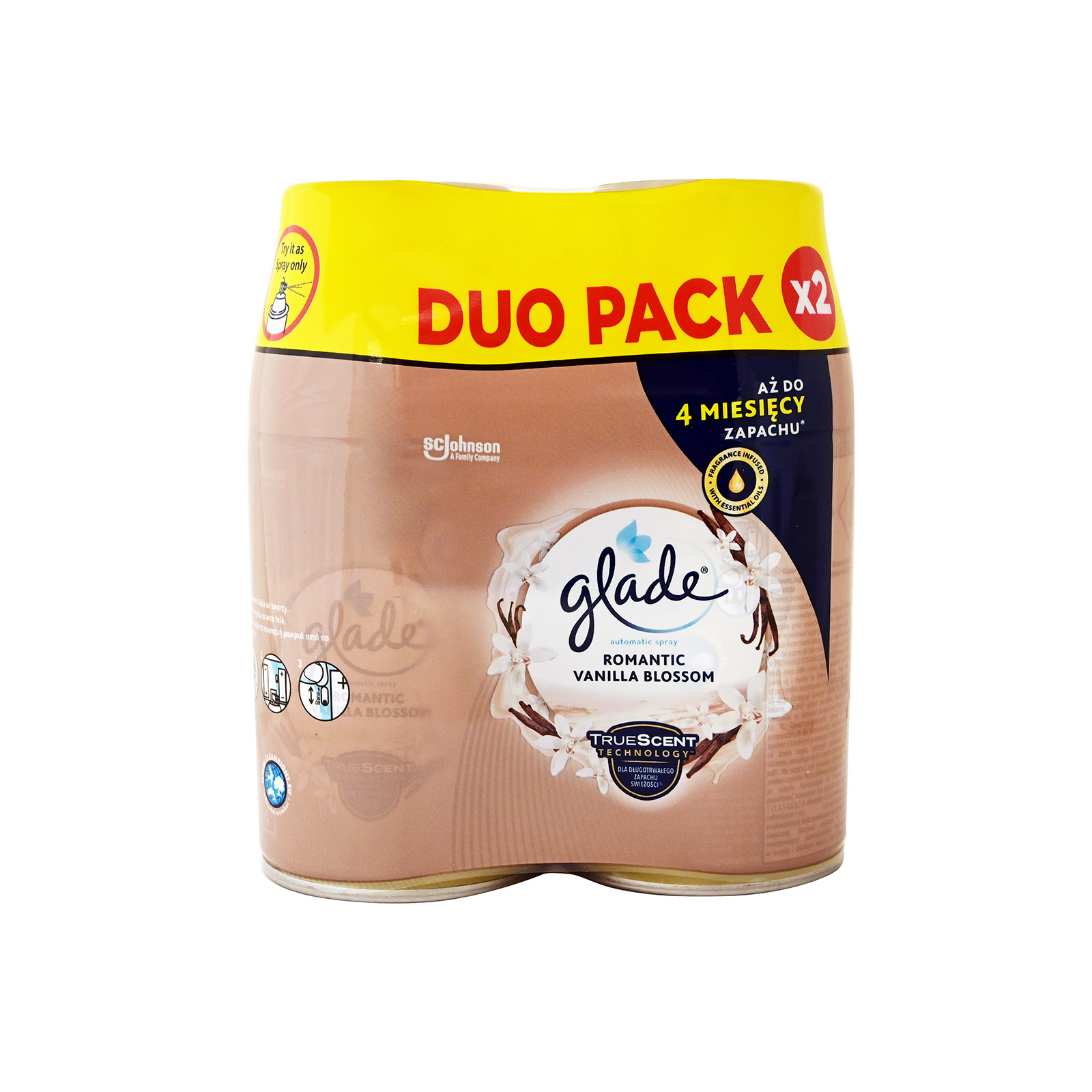 Glade αρωματικό χώρου spray romantic vanilla blossom 2x269ml εικόνα 1