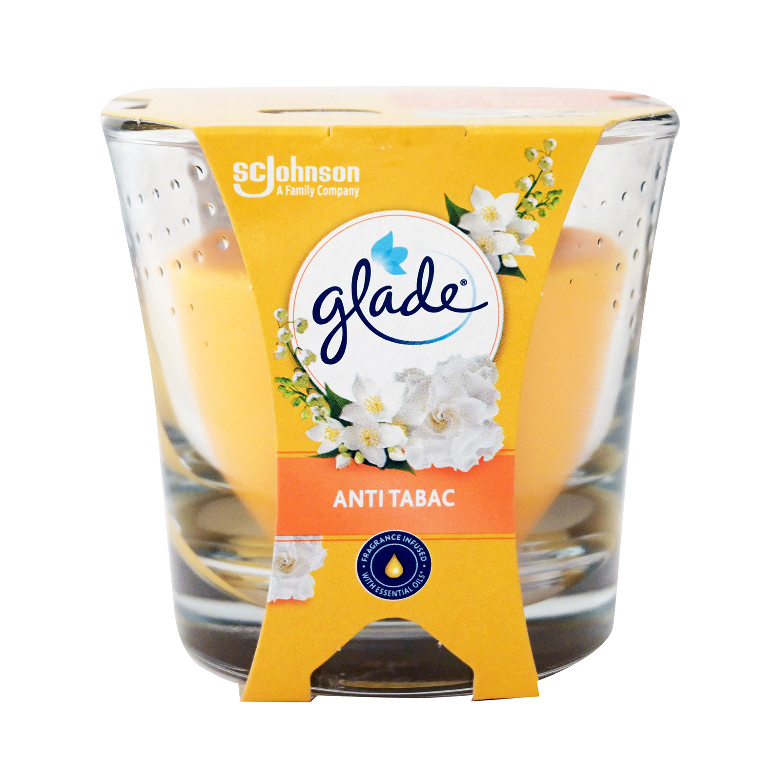 Glade κερί anti tabac 112g εικόνα 1