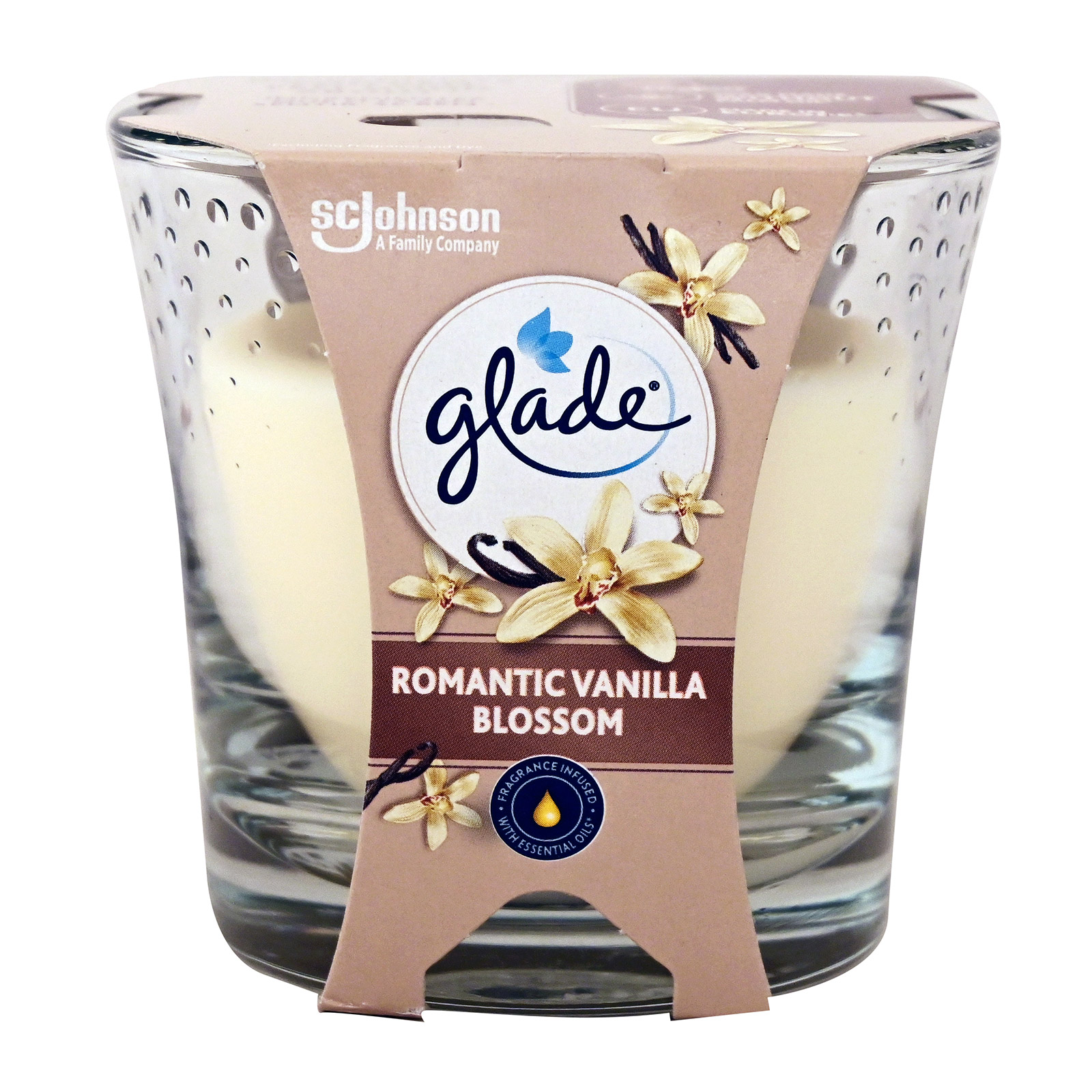 Glade κερί αρωματικό vanilla 112g εικόνα 1