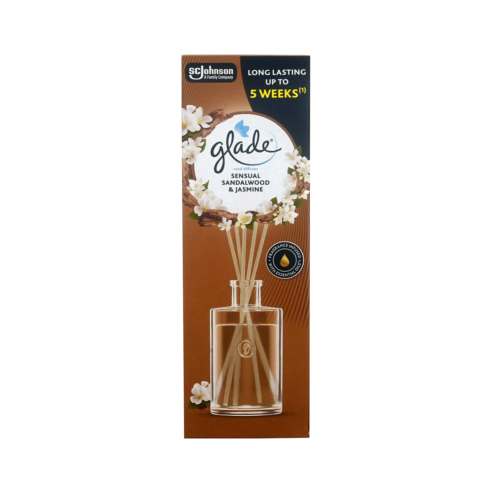 Glade αποσμητικό χώρου diffuser sensual sandalwood & jasmine 50ml εικόνα 1