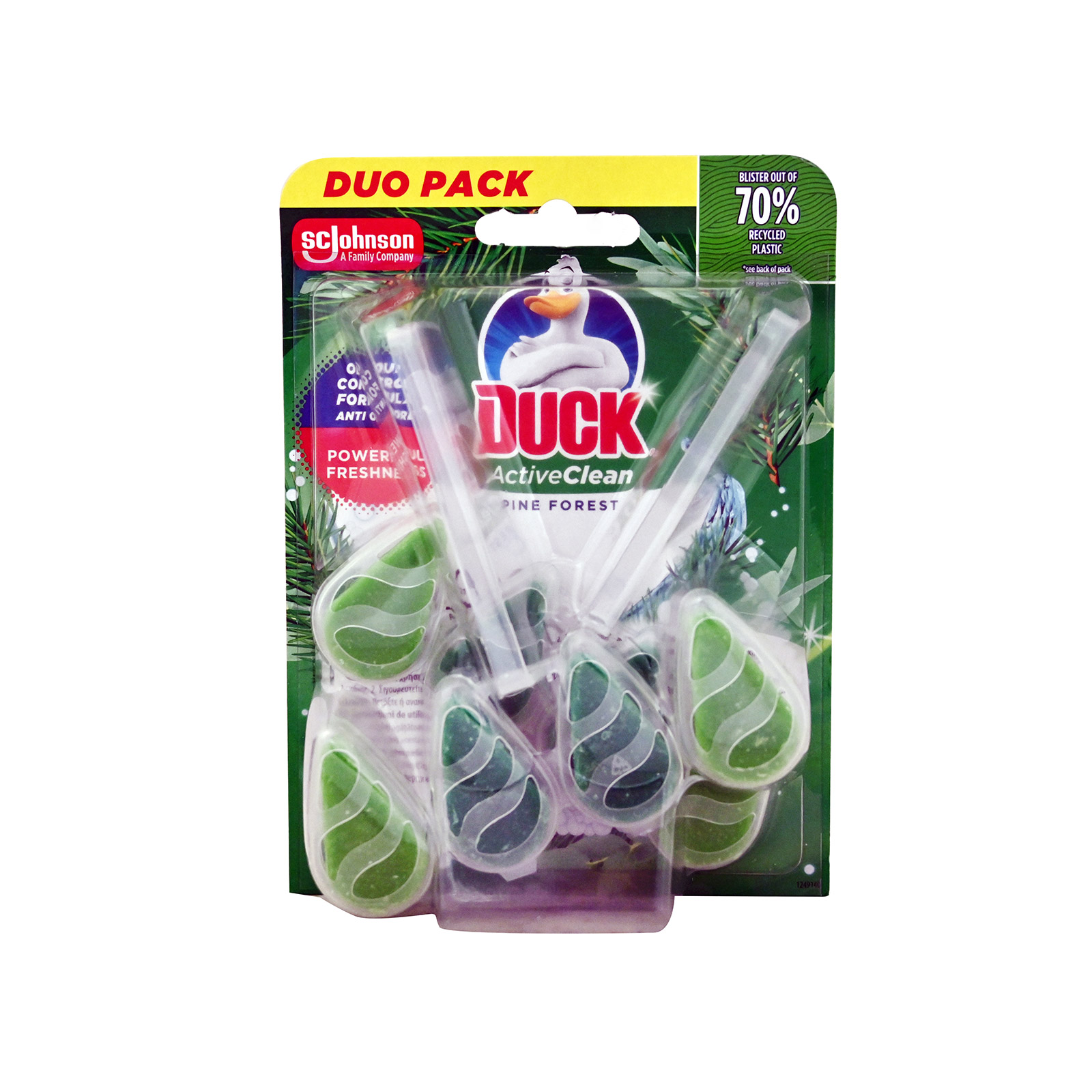Duck Active clean block wc fine forest 77.2g εικόνα 1
