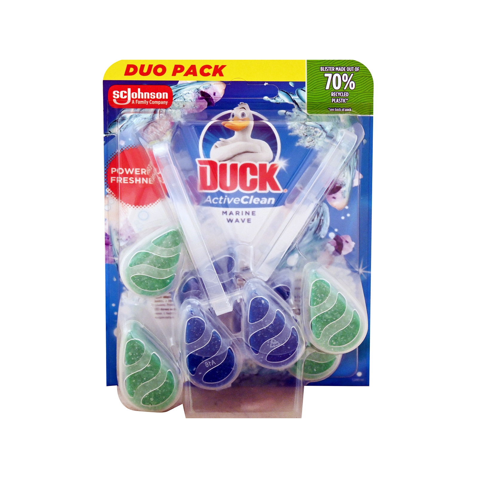 Duck Active clean block wc marine wave 2x38.6g εικόνα 1