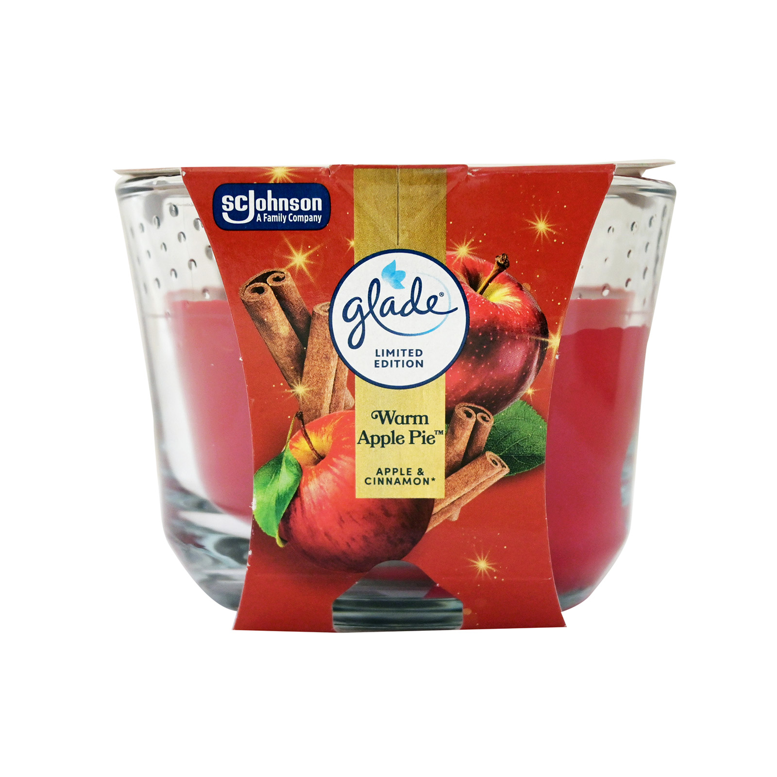 Glade Large κερί αρωματικό warm apple pie 204g εικόνα 1