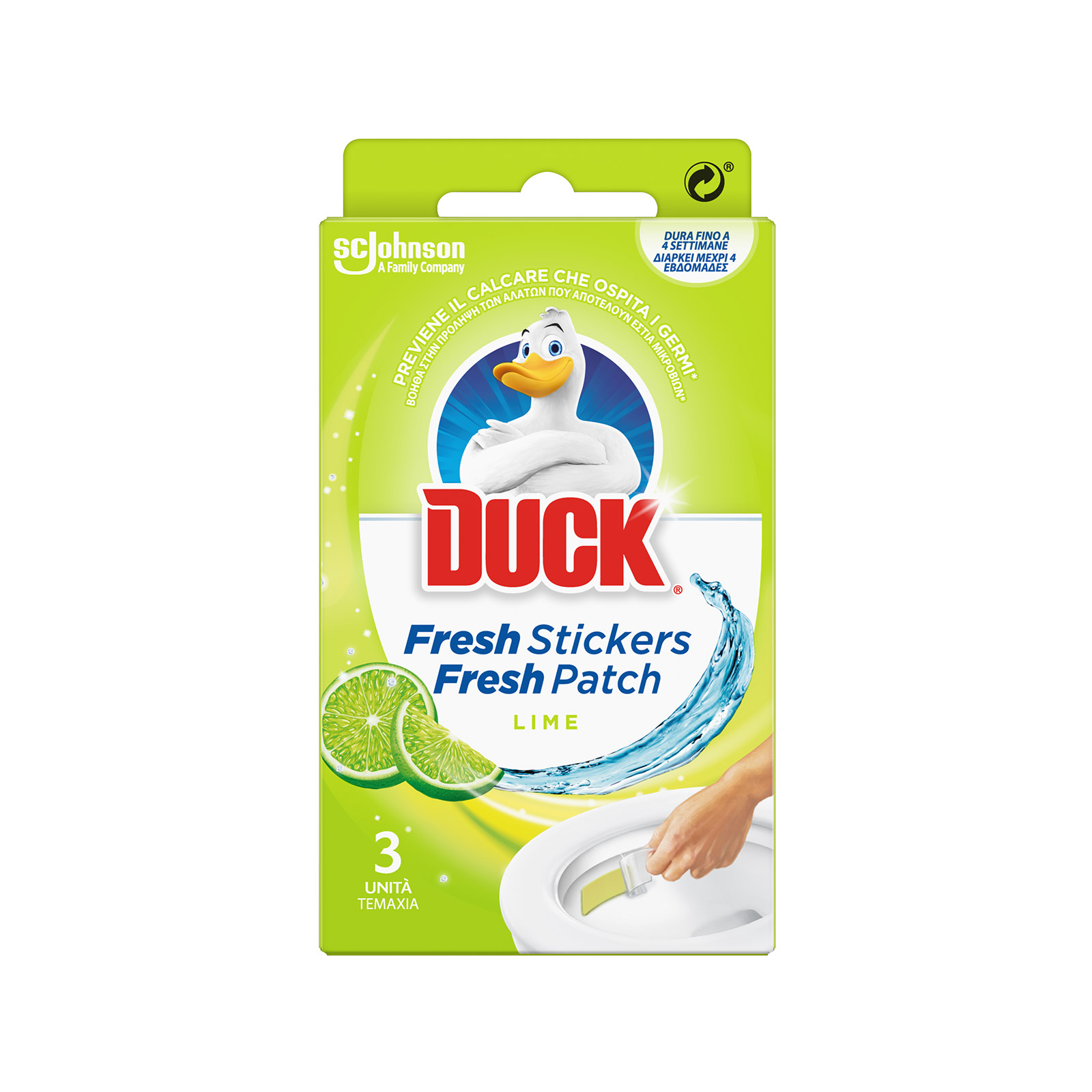 Duck Fresh patch block wc χωρίς θήκη lime 27g εικόνα 1