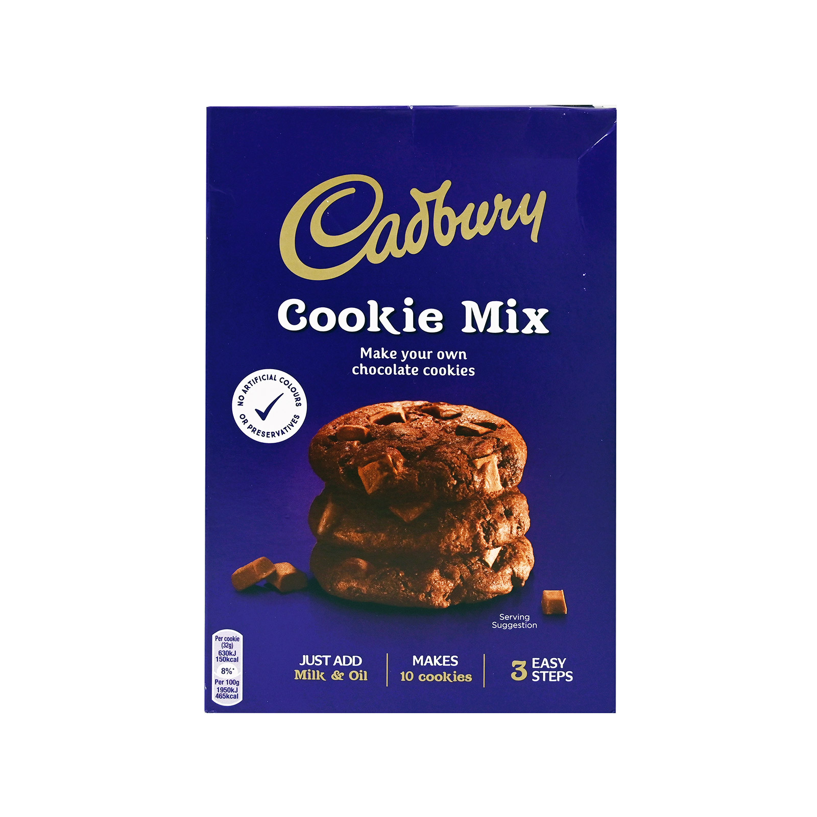 Cadbury Cookie Mix μείγμα για μπισκότα chocolate 265g εικόνα 1