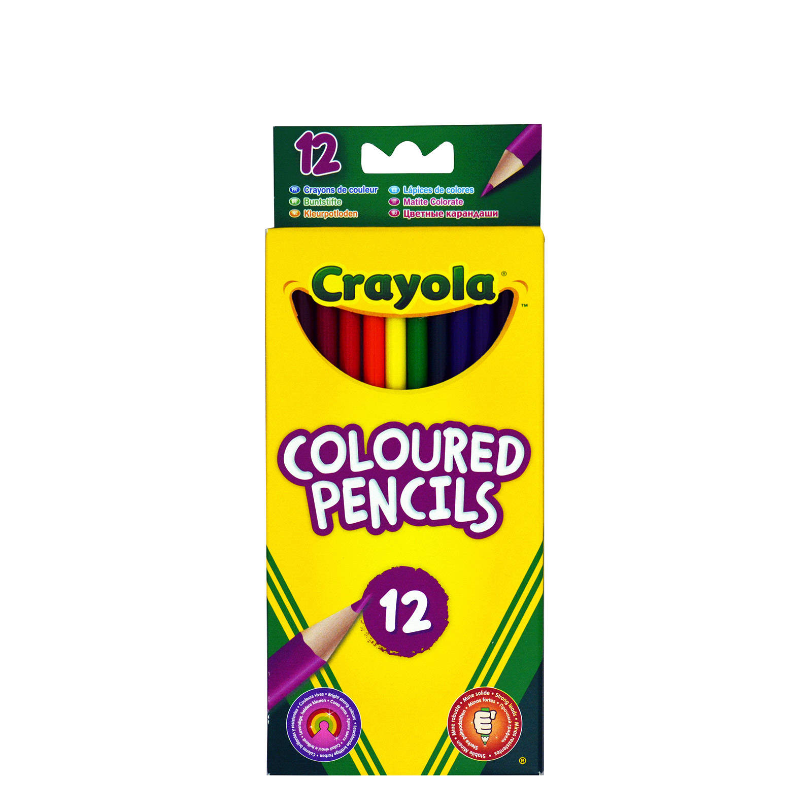 Crayola ξυλομπογιές παιδικές 12τεμ εικόνα 1