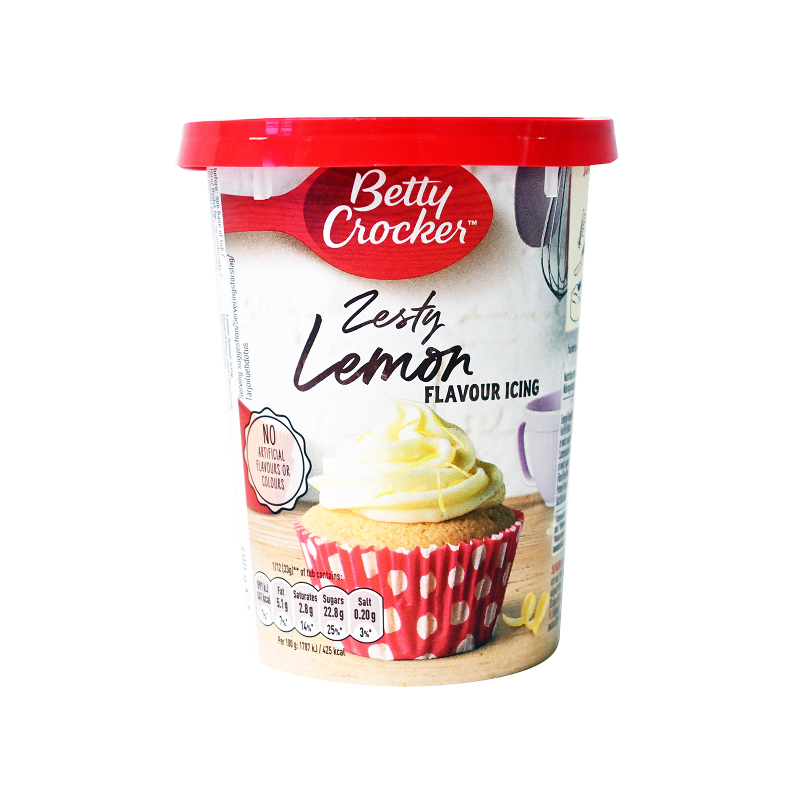Betty Crocker γλάσο zesty lemon 400g εικόνα 1
