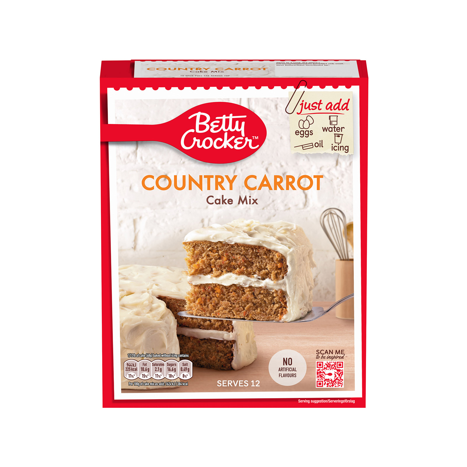 Betty Crocker Country carrot μείγμα για κέικ 425g εικόνα 1