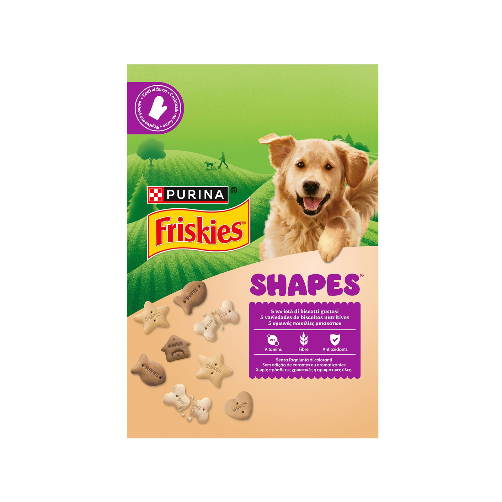 Friskies Shapes τροφή σκύλου συμπληρωματική 6 νόστιμες ποικιλίες 400g εικόνα 1