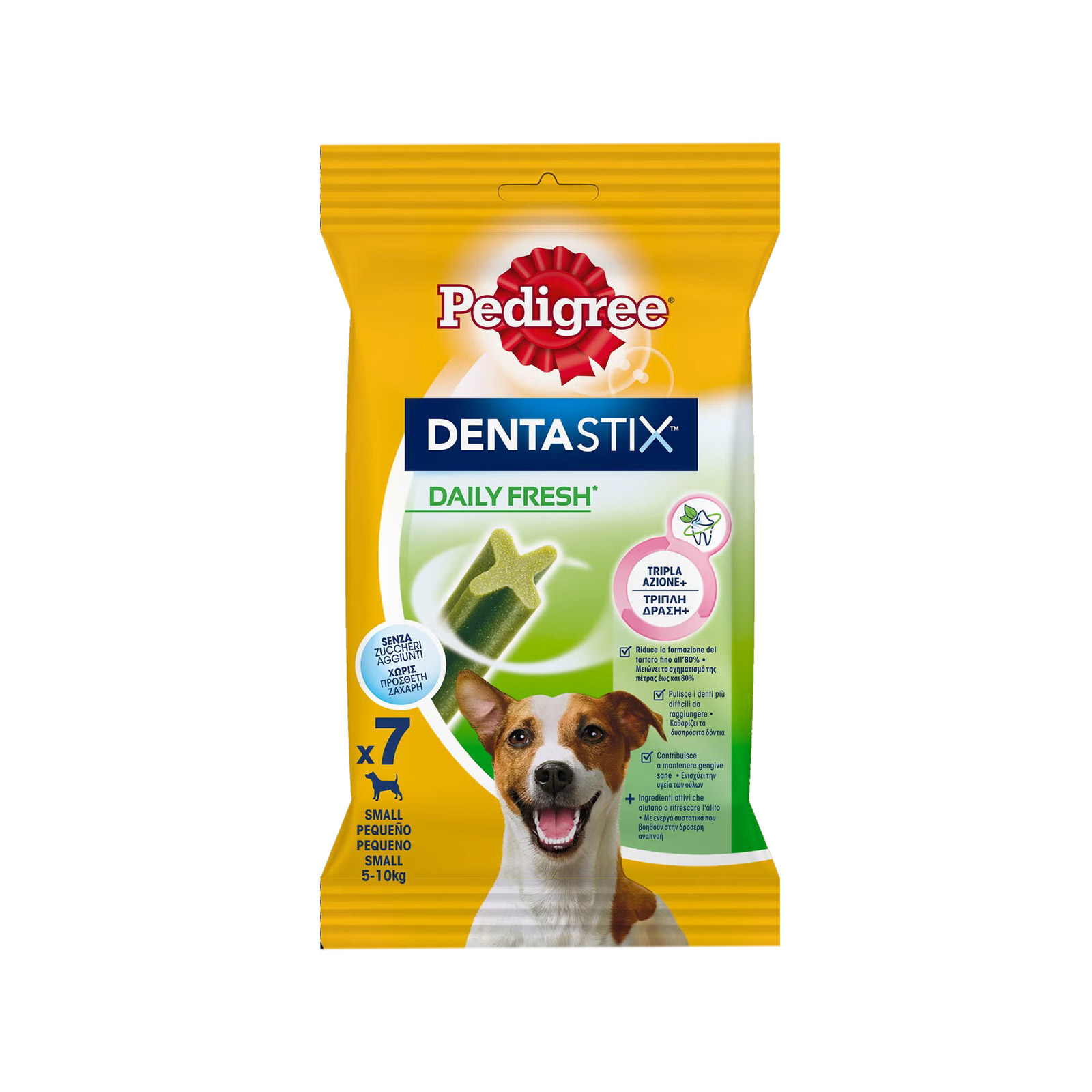 Pedigree Dentastix τροφή σκύλου συμπληρωματική daily fresh 110g εικόνα 1
