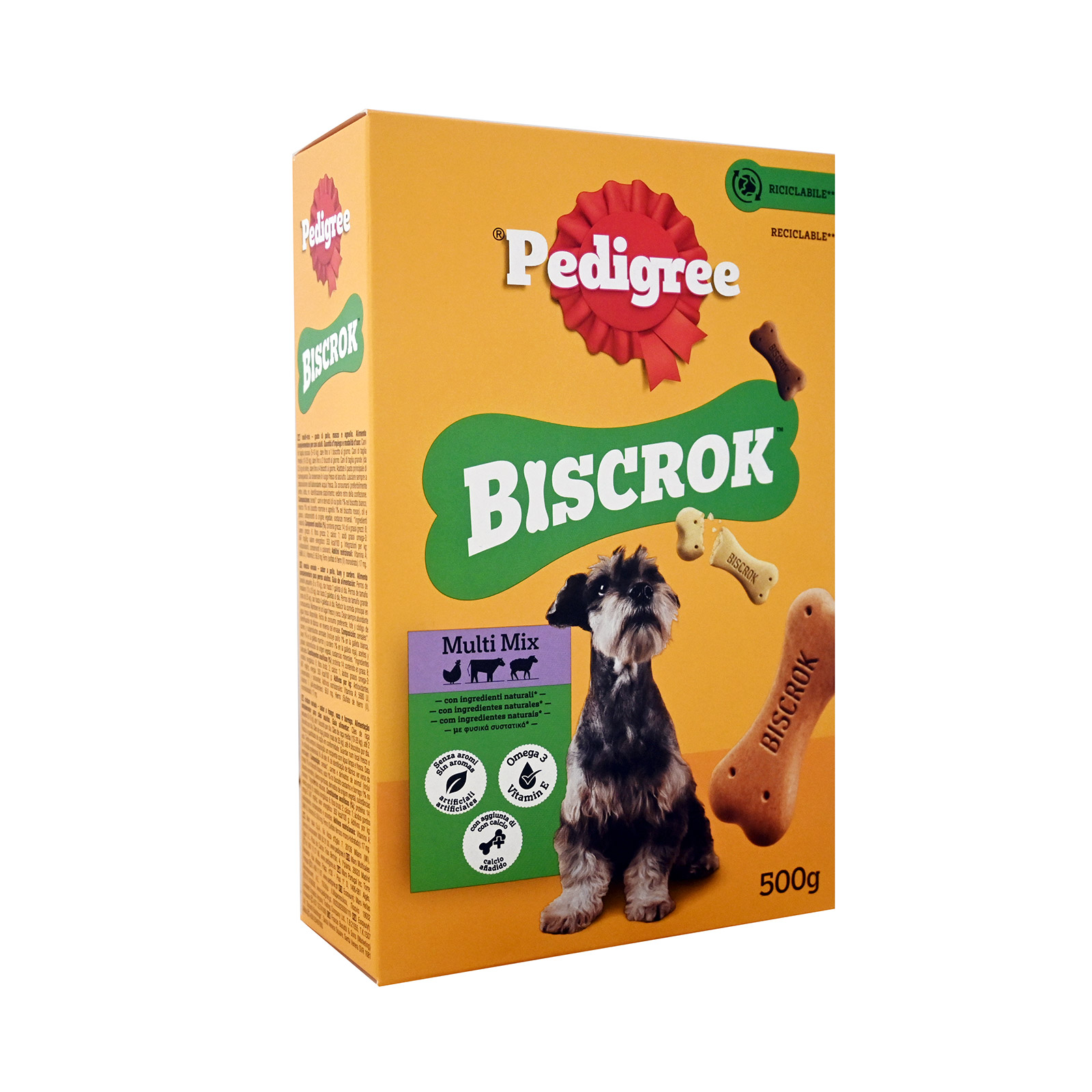 Pedigree Biscrok τροφή σκύλου συμπληρωματική μπισκότα 500g εικόνα 1