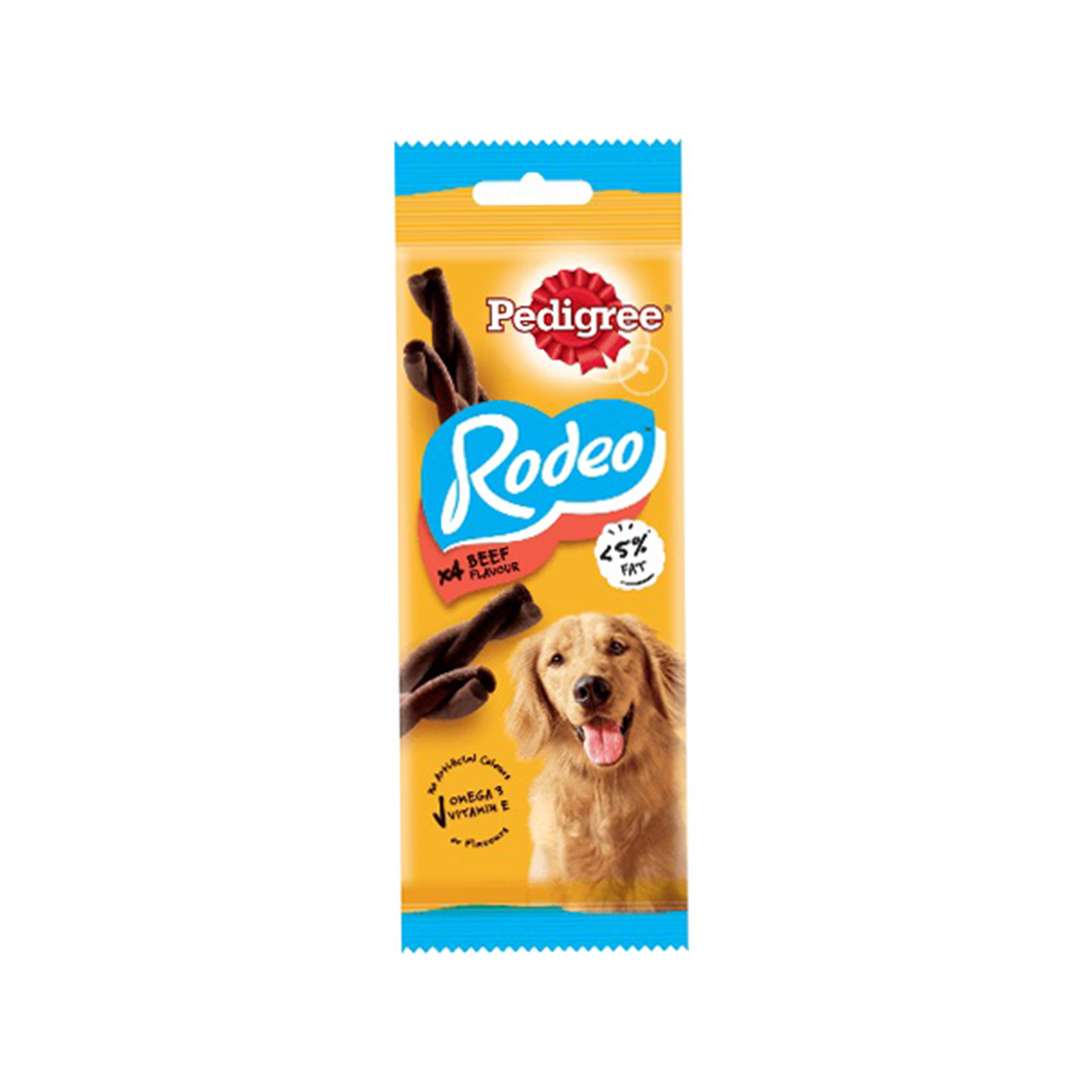 Pedigree Rodeo τροφή σκύλου συμπληρωματική στριφτά στικ με μοσχάρι 70g εικόνα 1