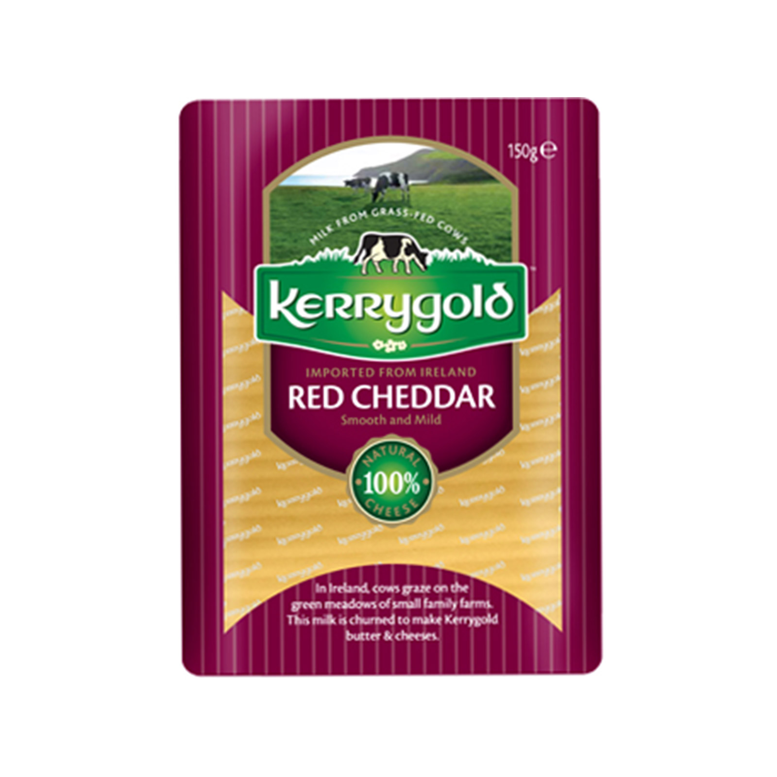 Kerrygold τυρί cheddar mild red σε φέτες 150g εικόνα 1