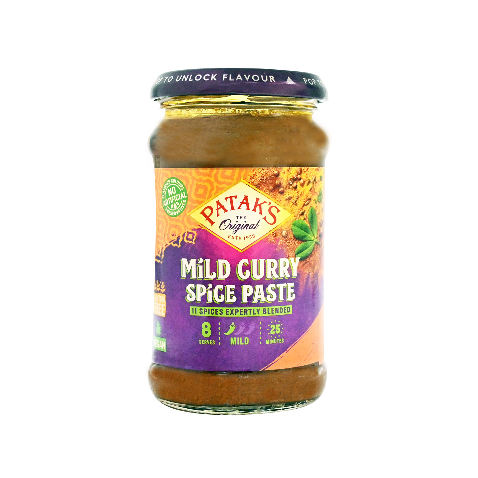 Patak's spice paste Curry, Mild 283g image 1
