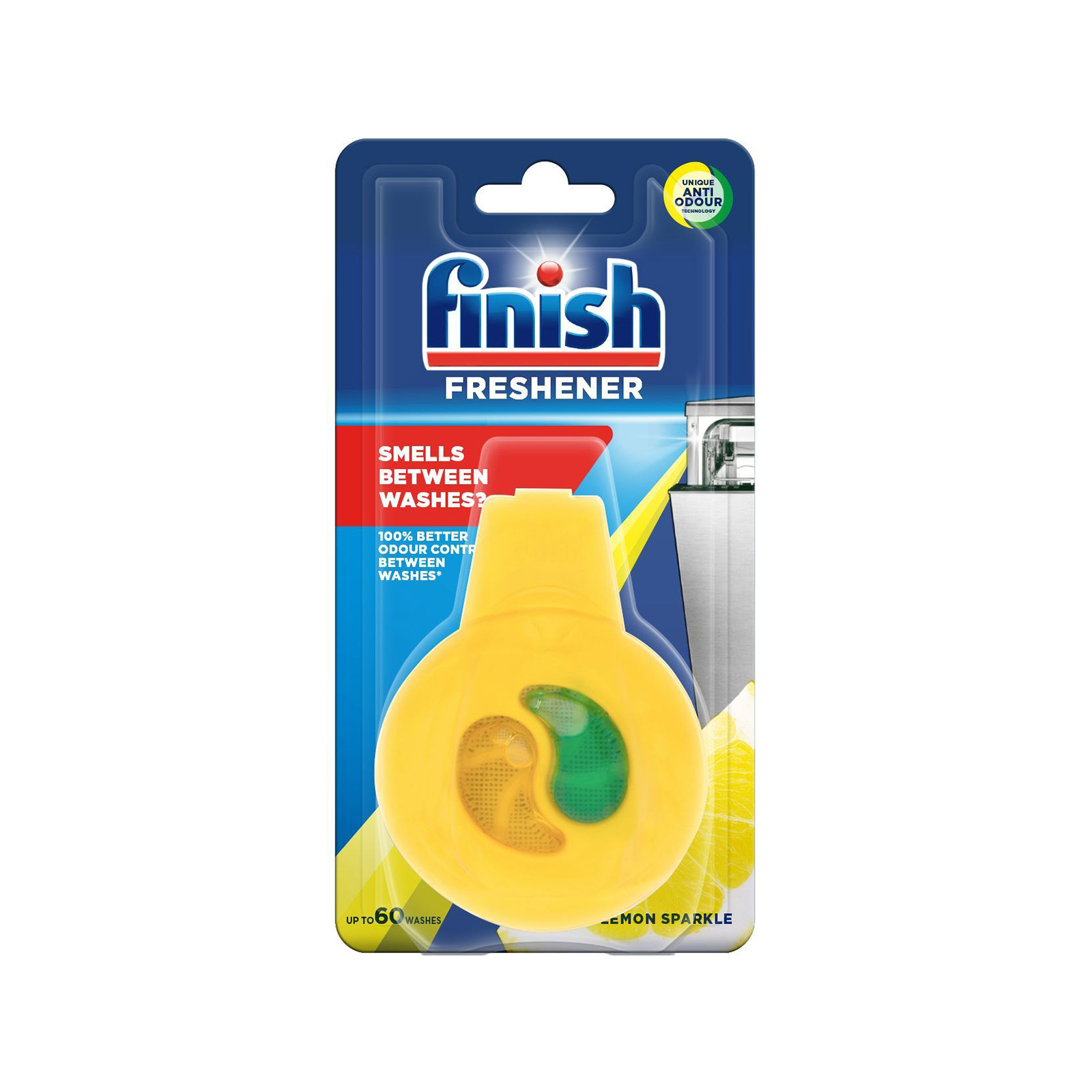 Finish Freshener υγρό αποσμητικό πλυντηρίου πιάτων lemon & lime 60 πλύσεις 4ml εικόνα 1
