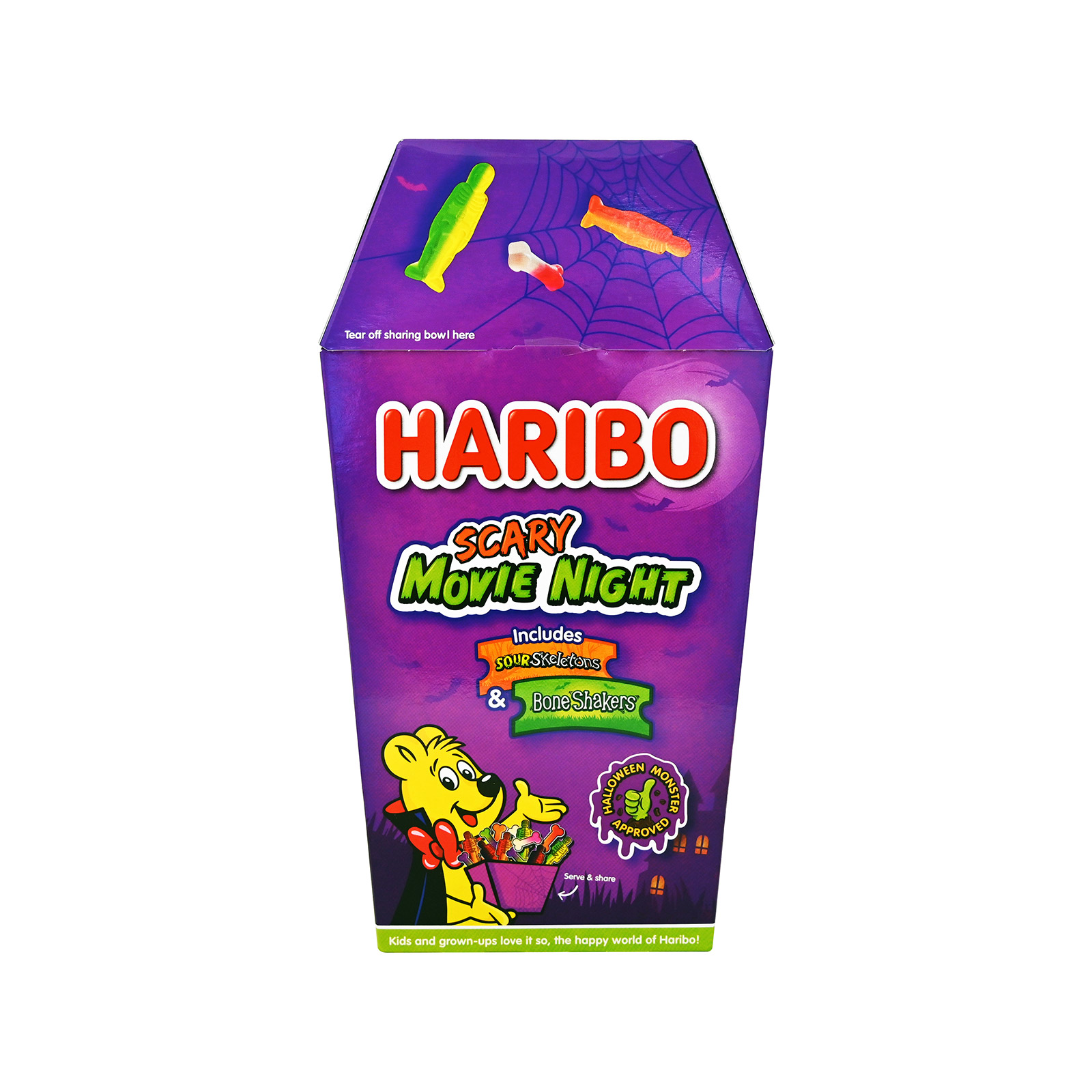 Haribo Scary movie night jelly pops sour fruit 380g image 1