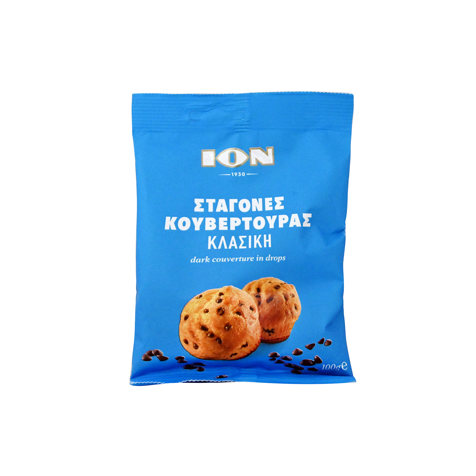 Ίον σοκολάτα κουβερτούρα σταγόνες κλασική 100g εικόνα 1