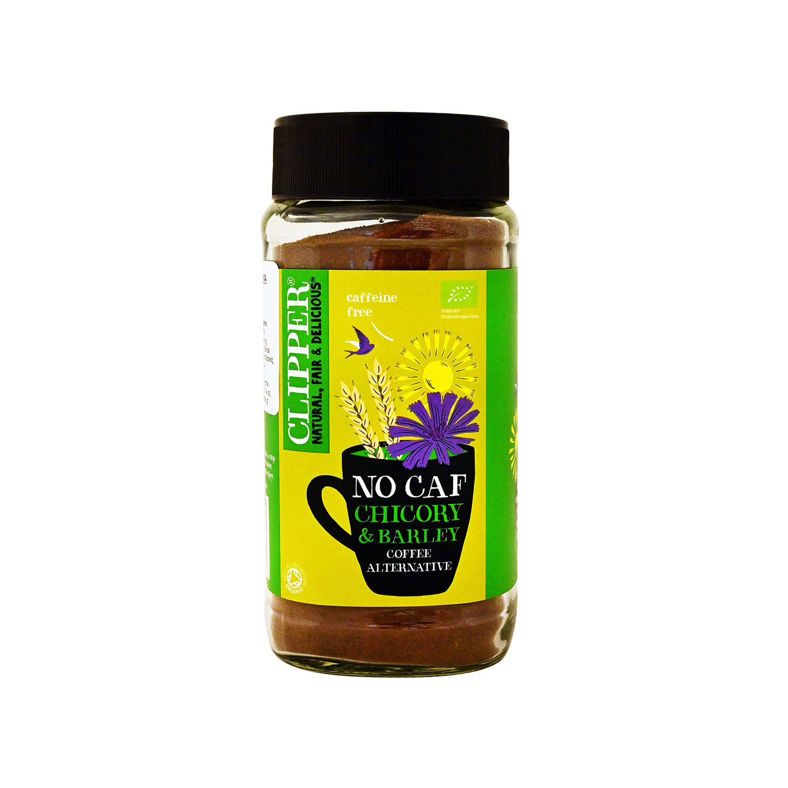 Clipper No caf coffee substitute in powder chocory & barley 100g image 1