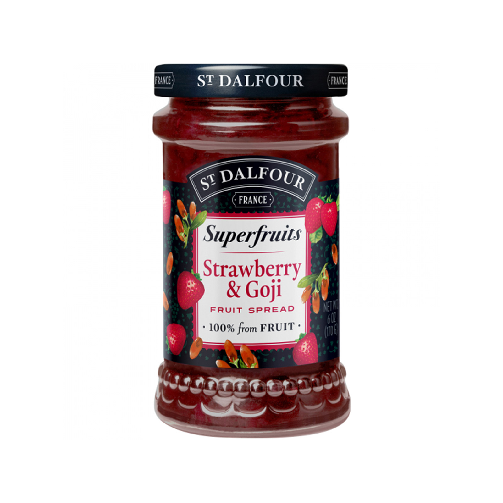 St. Dalfour μαρμελάδα strawberry & goji 170g εικόνα 1