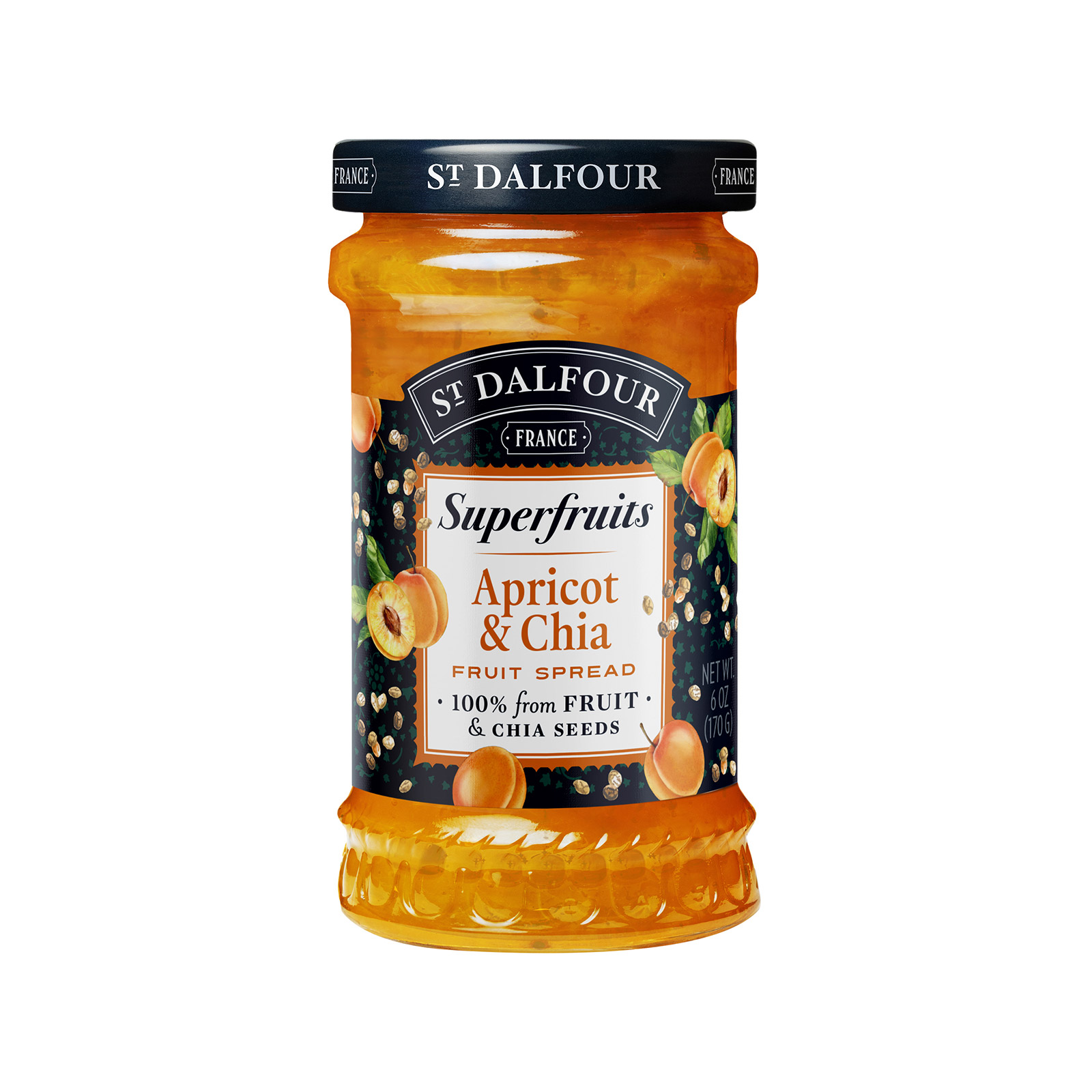 St. Dalfour μαρμελάδα apricot & chia 170g εικόνα 1
