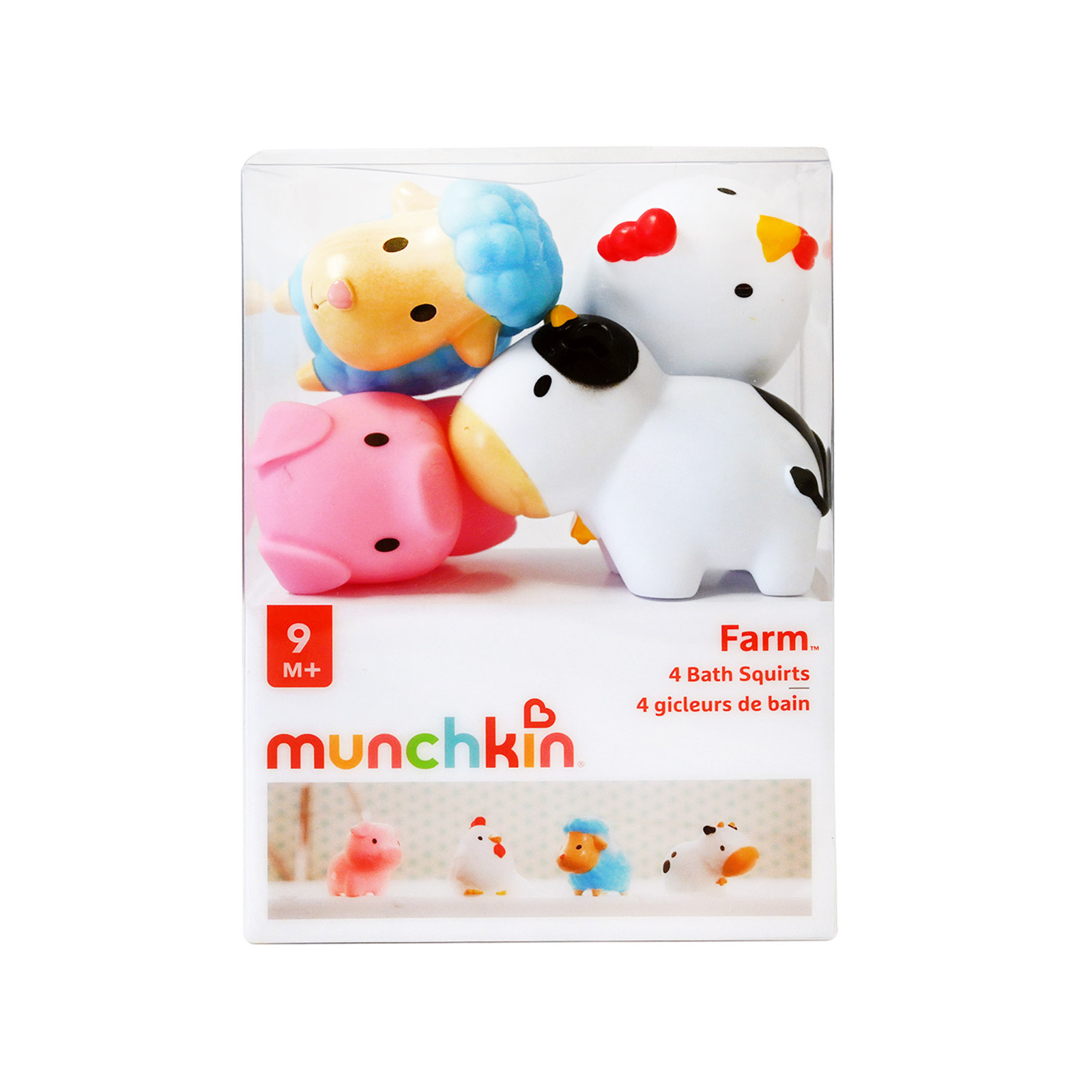 Munchkin Farm bath squirts παιχνίδια μπάνιου παιδικά 9+ μηνών εικόνα 1