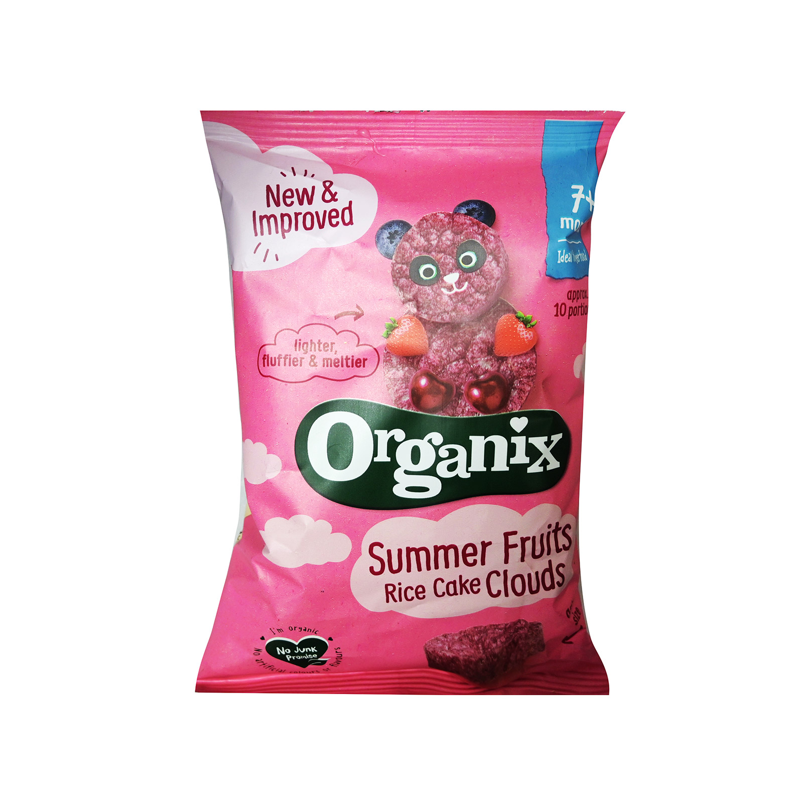 Organix Clouds ρυζογκοφρέτα παιδική summer fruits +7 μηνών 40g εικόνα 1